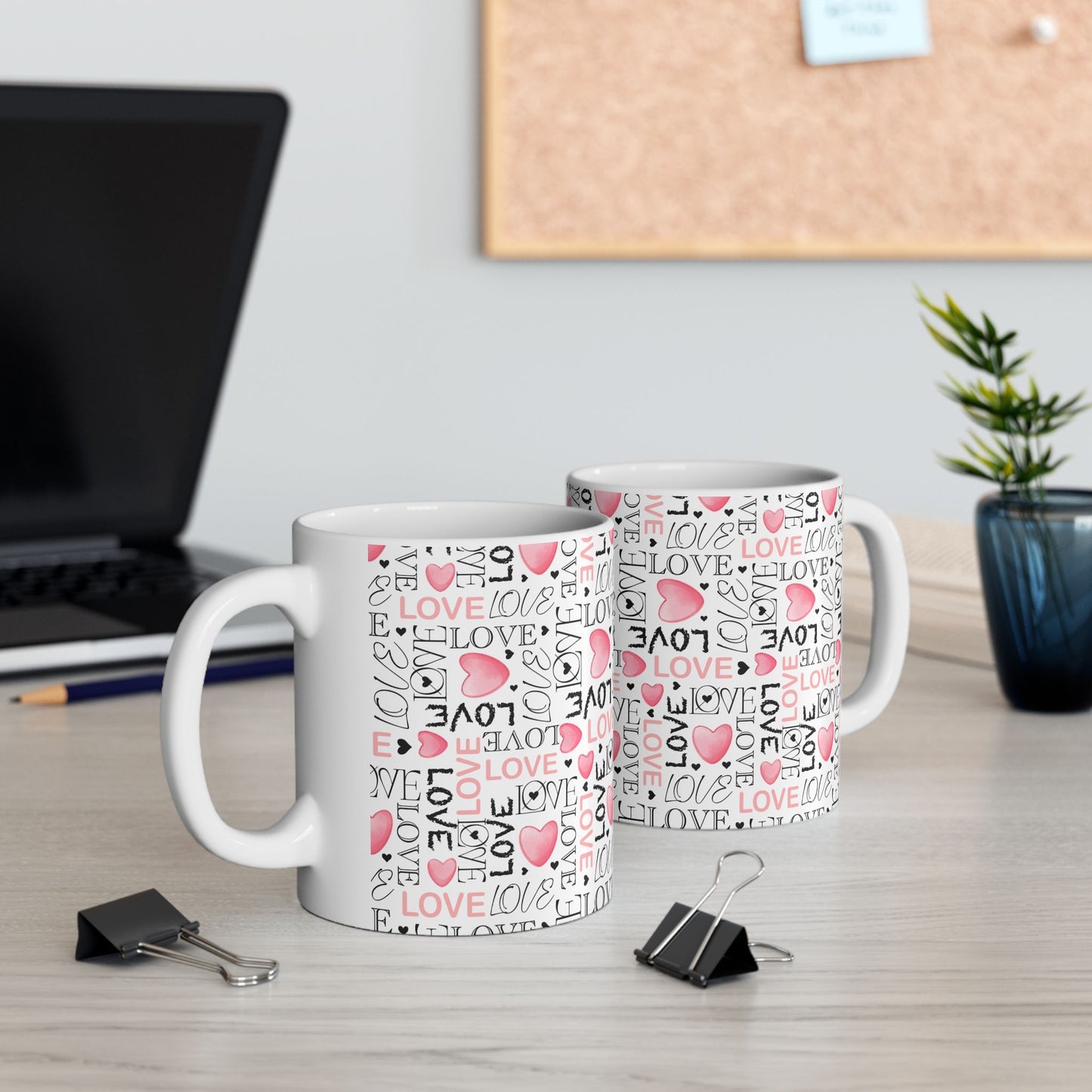 Watercolor XOXO Love Mug