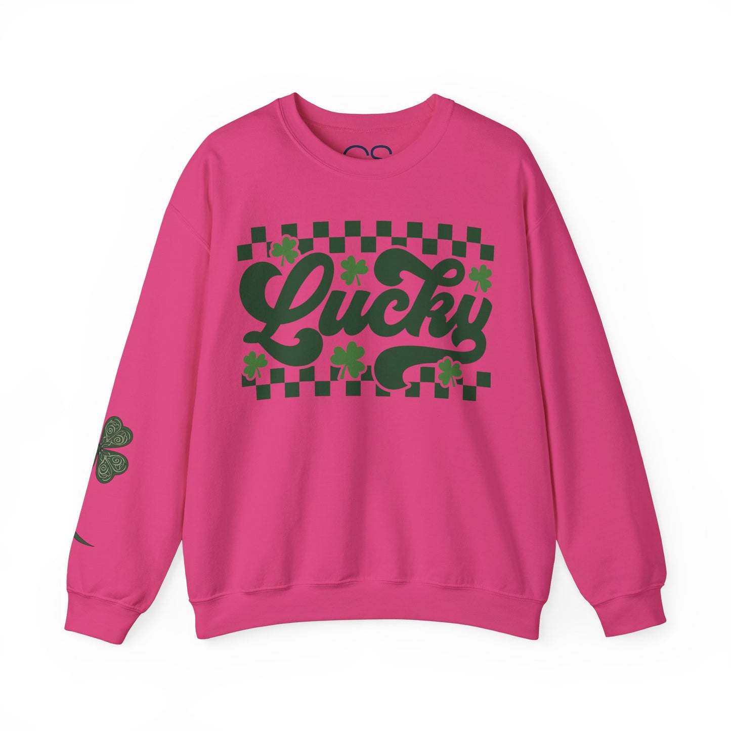 Lucky Shamrock Checkerboard Crewneck Sweatshirt