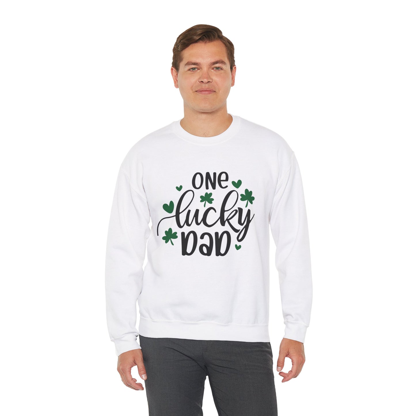 One Lucky Dad St. Patrick's Day Sweatshirt - With Bundle