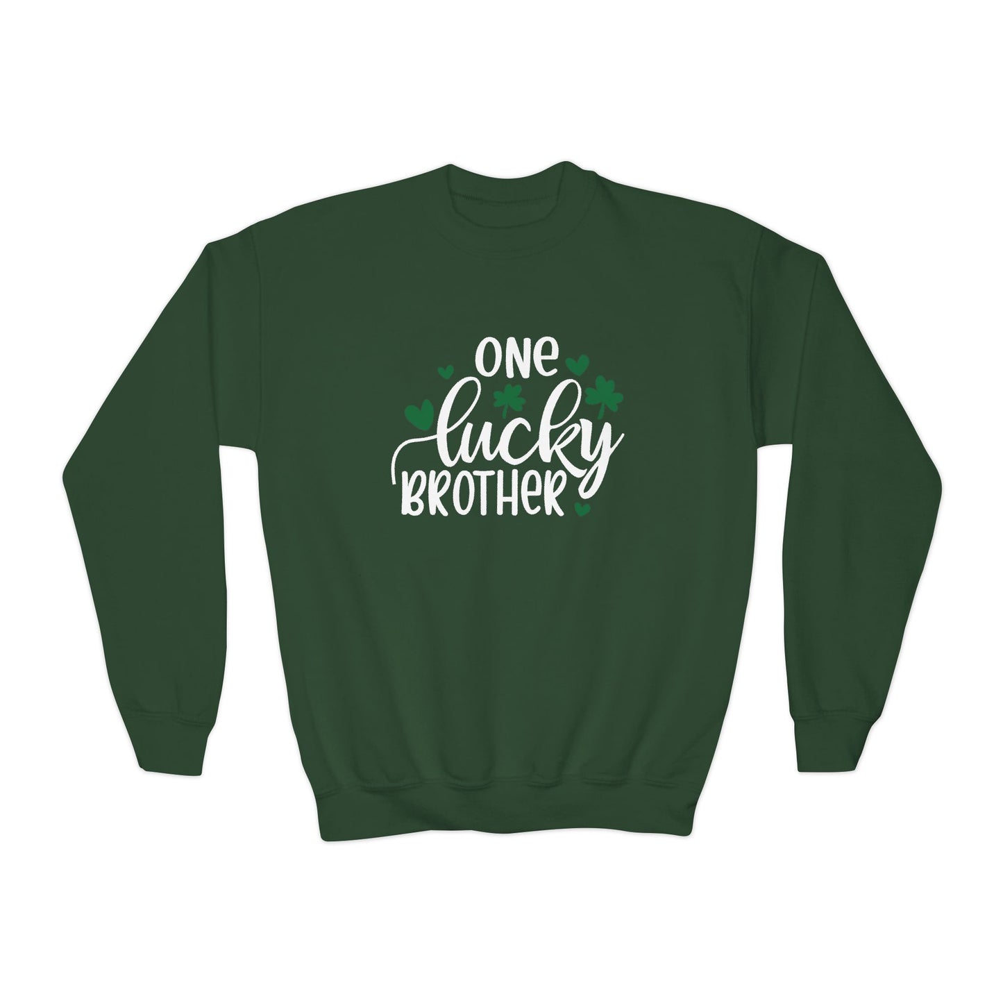 One Lucky Brother St. Patrick's Day Kids Sweatshirt - With Bundle