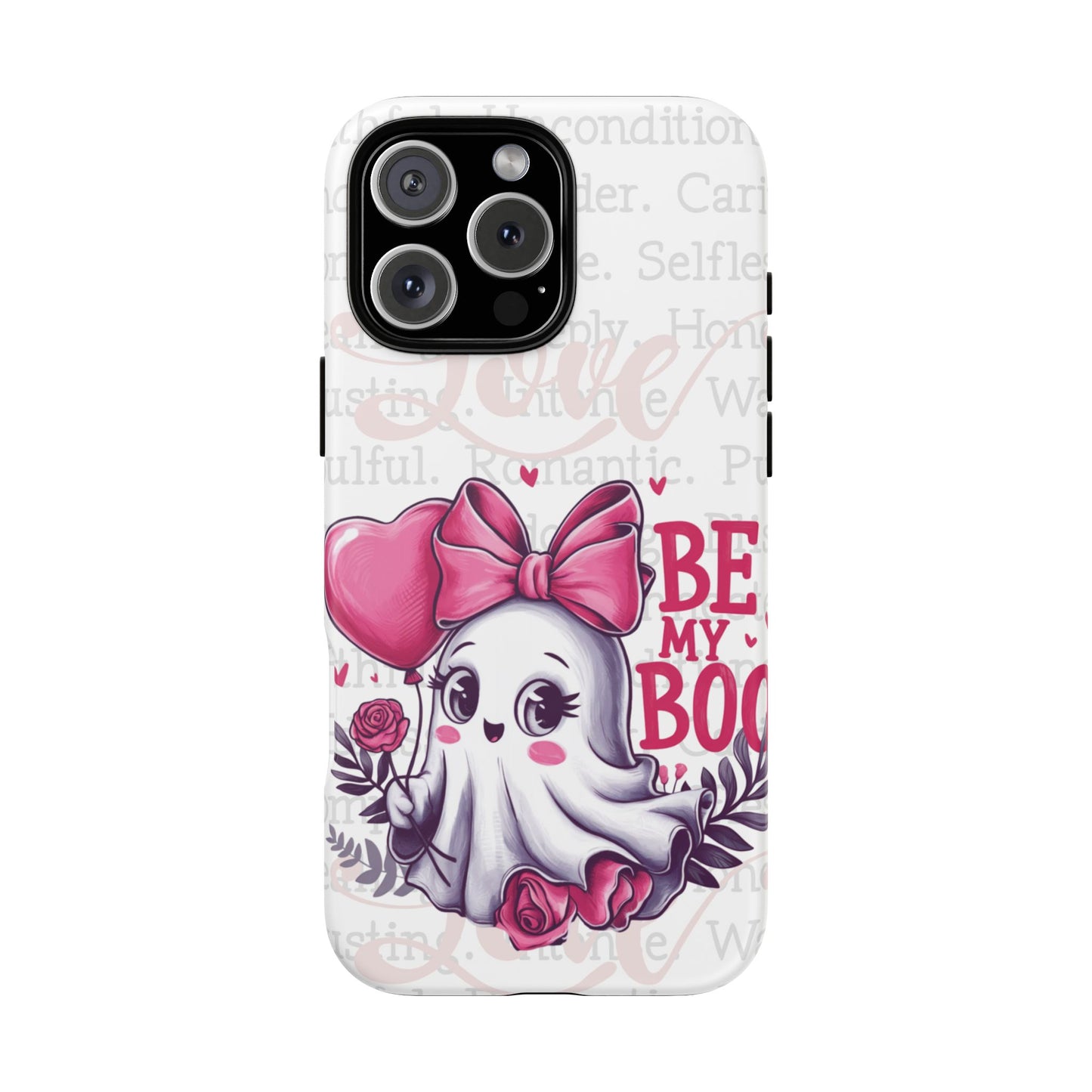 Be My Boo Ghost Patterned Durable Phone Case