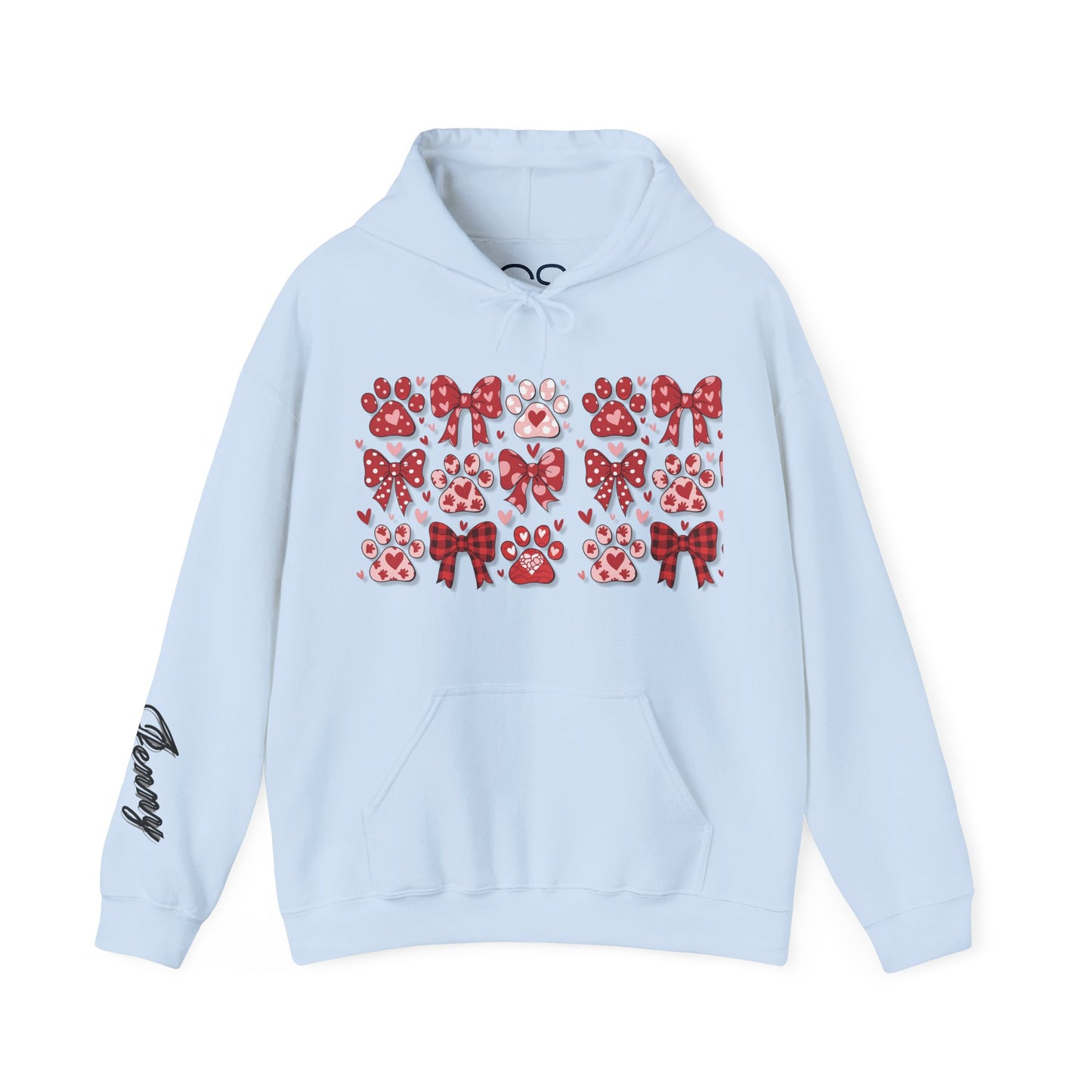Personalized Valentine Coquette Hooded Sweatshirt