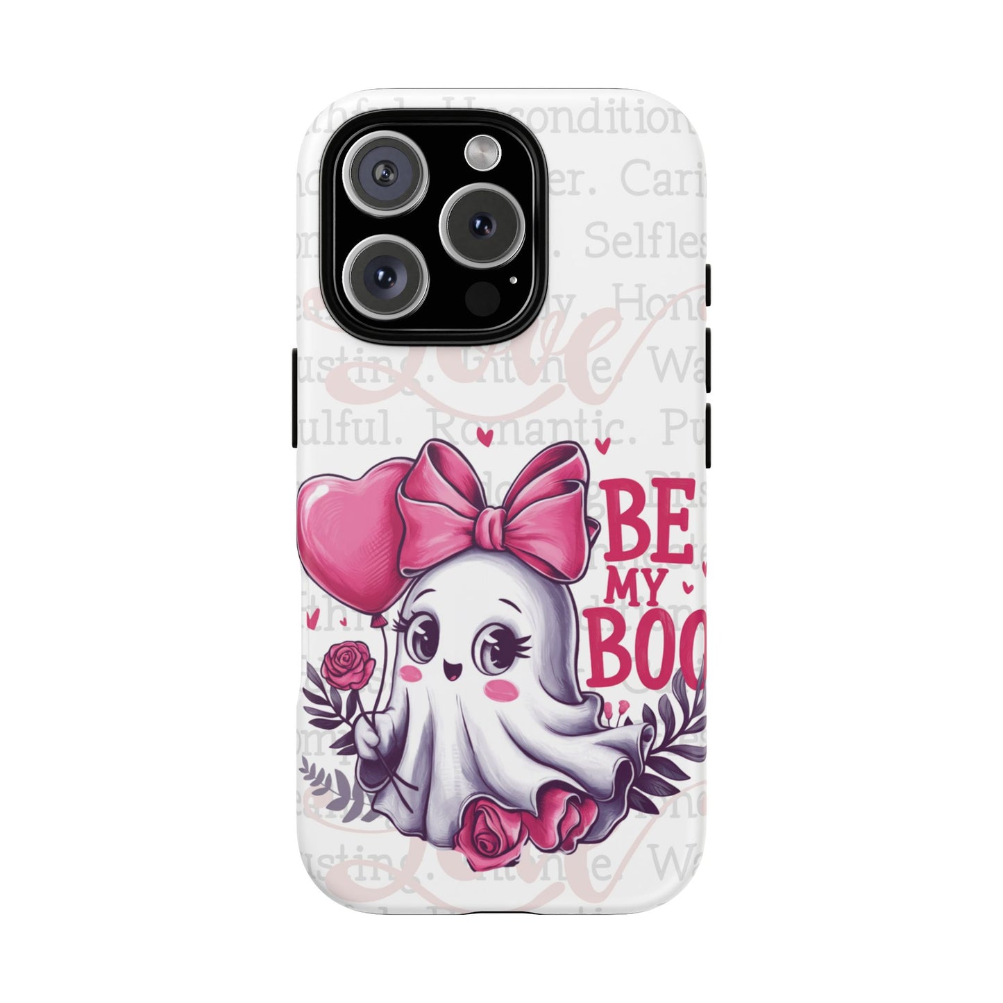 Be My Boo Ghost Patterned Durable Phone Case