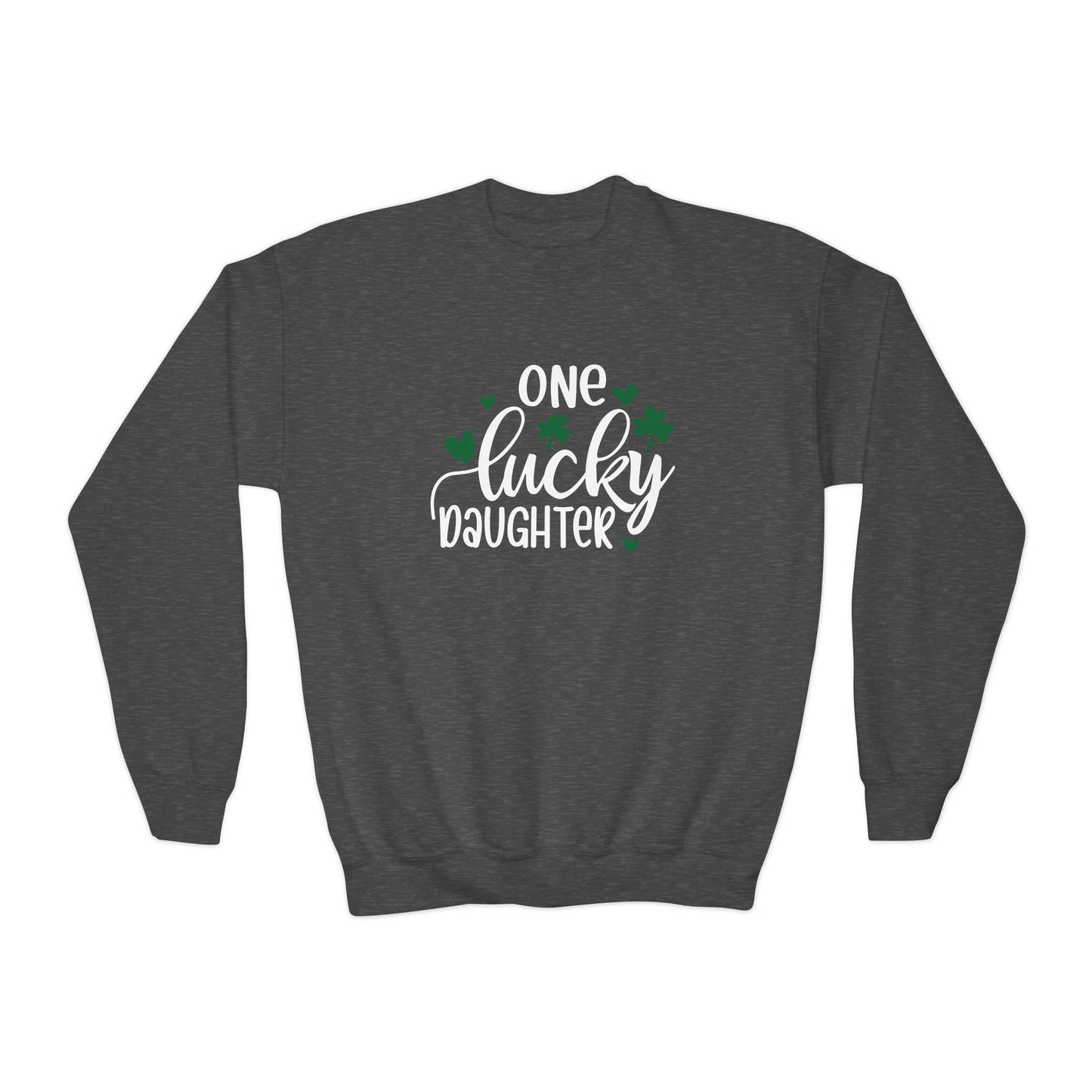 Personalized One Lucky Daughter St. Patrick's Day Kids Sweatshirt - With Bundle