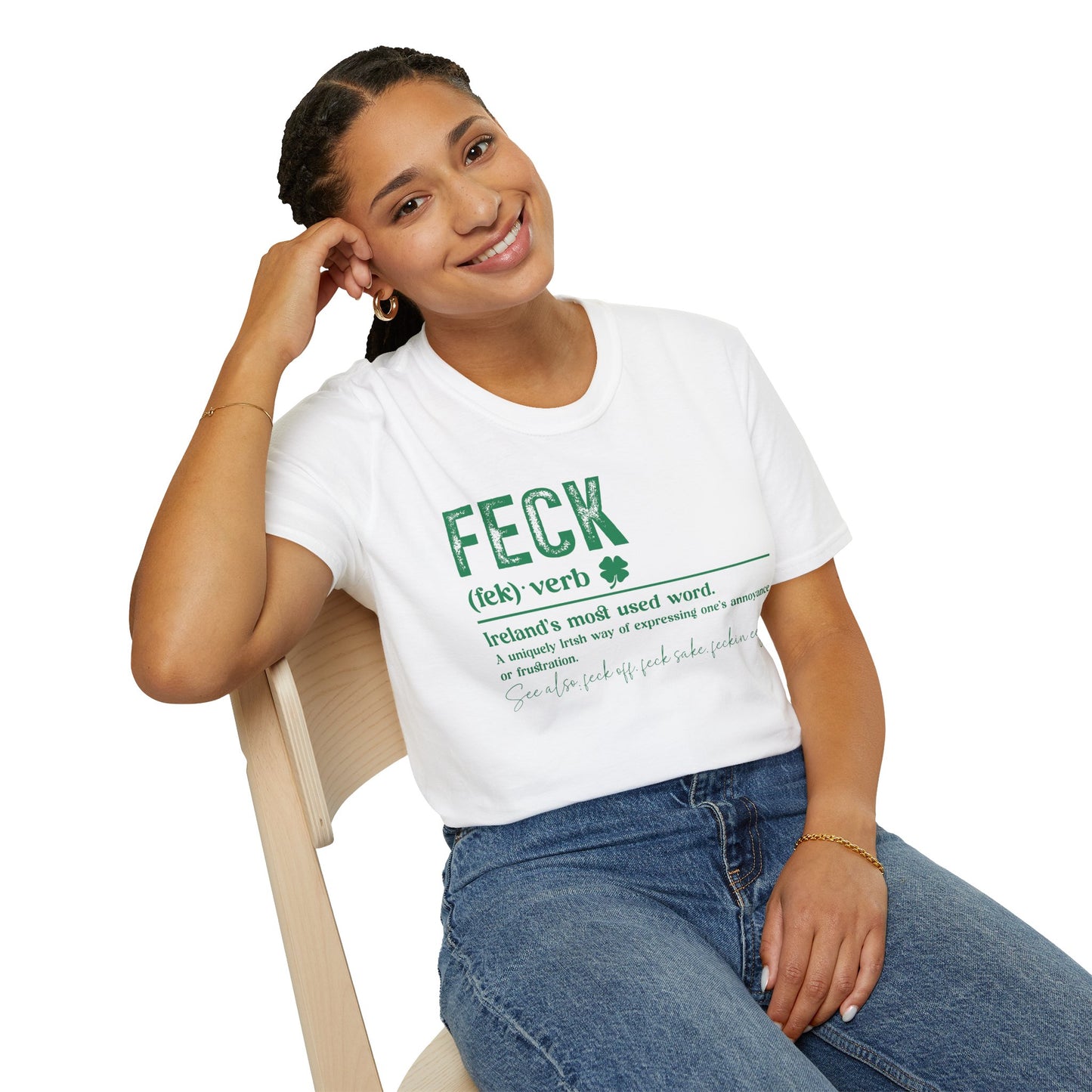 Luck of the Irish Shamrock Unisex Softstyle T-Shirt