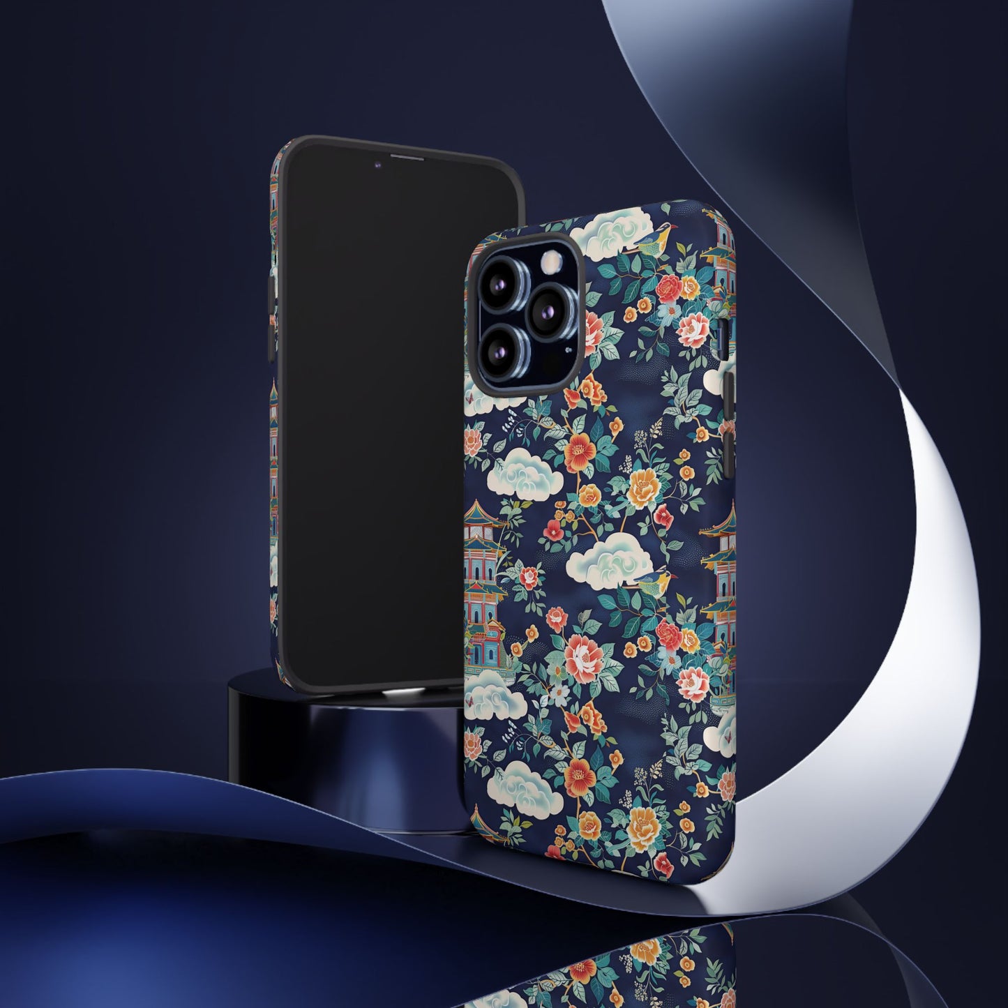 Enchanting Chinoiserie-Inspired Durable Phone Case