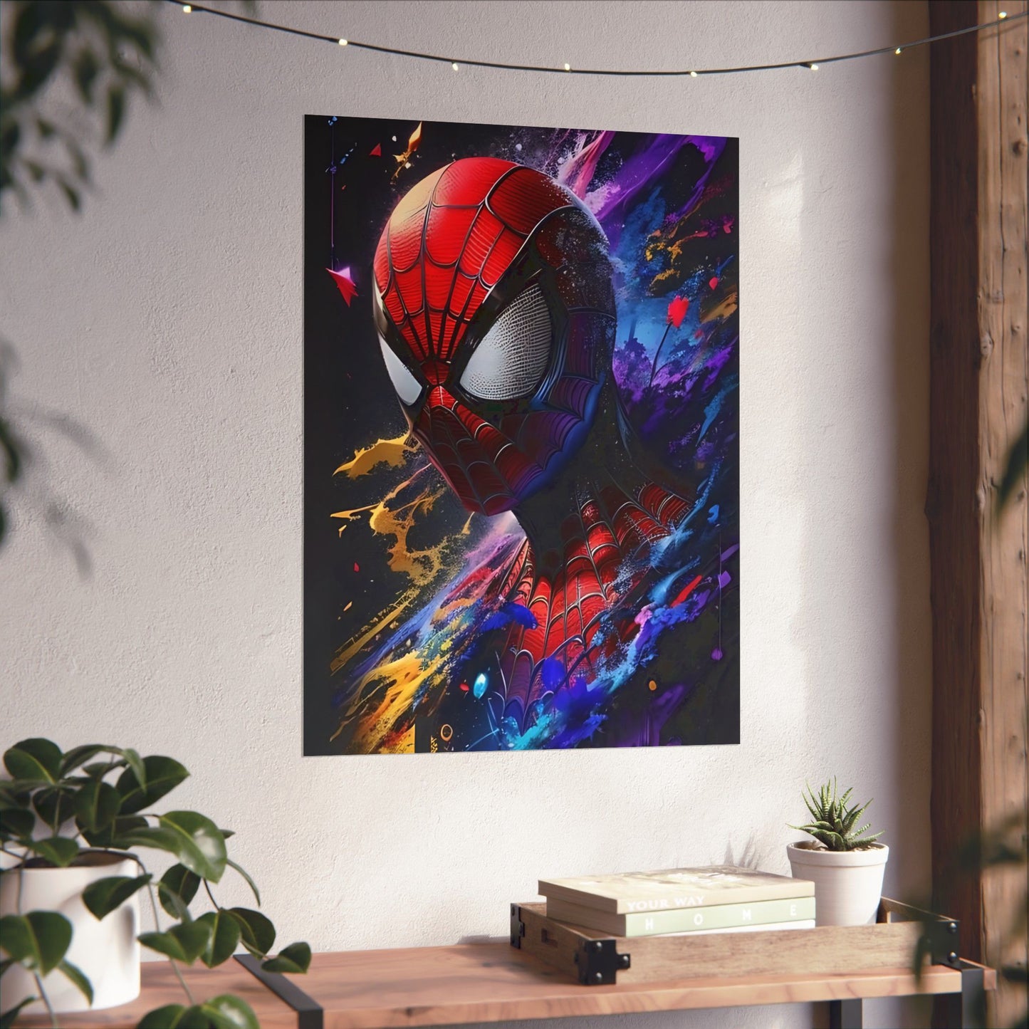 Spider-Hero Cosmic Art Poster