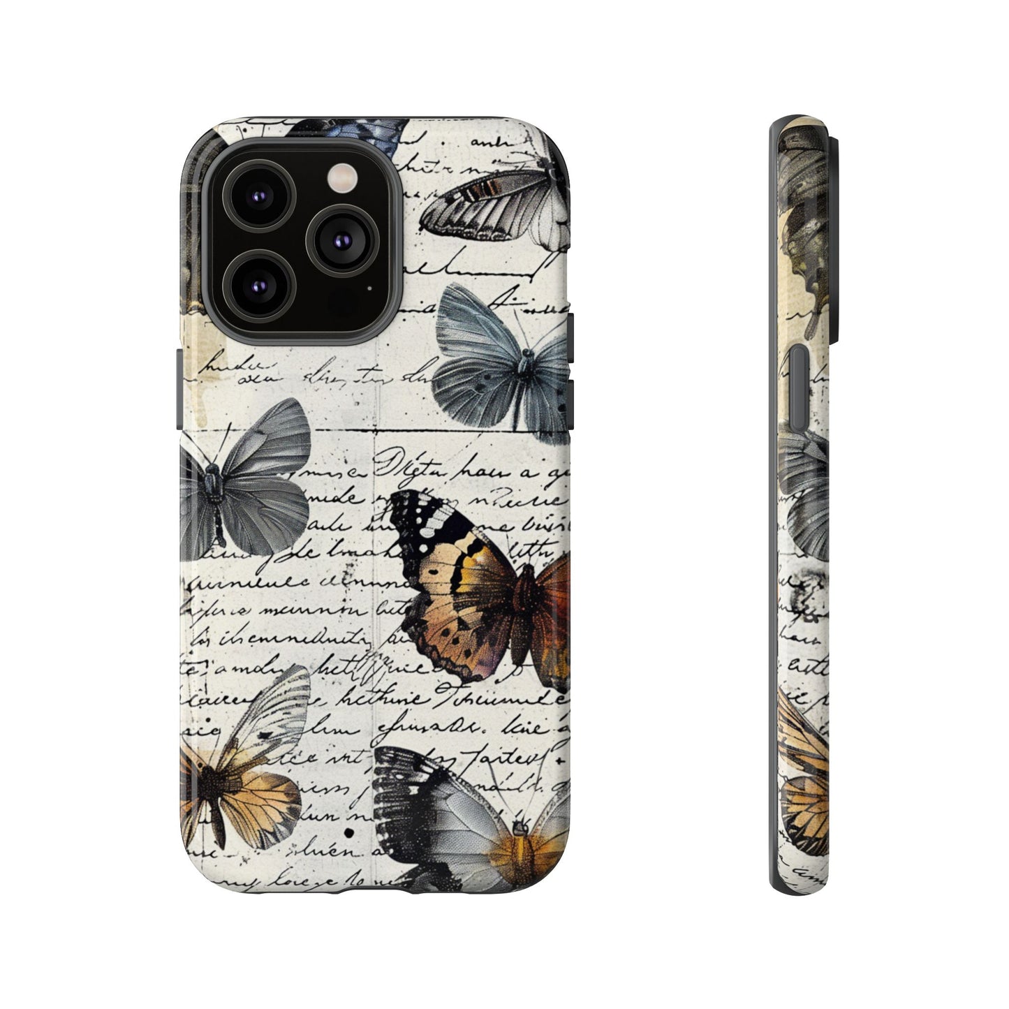 Vintage Butterfly Collage Durable Phone Case