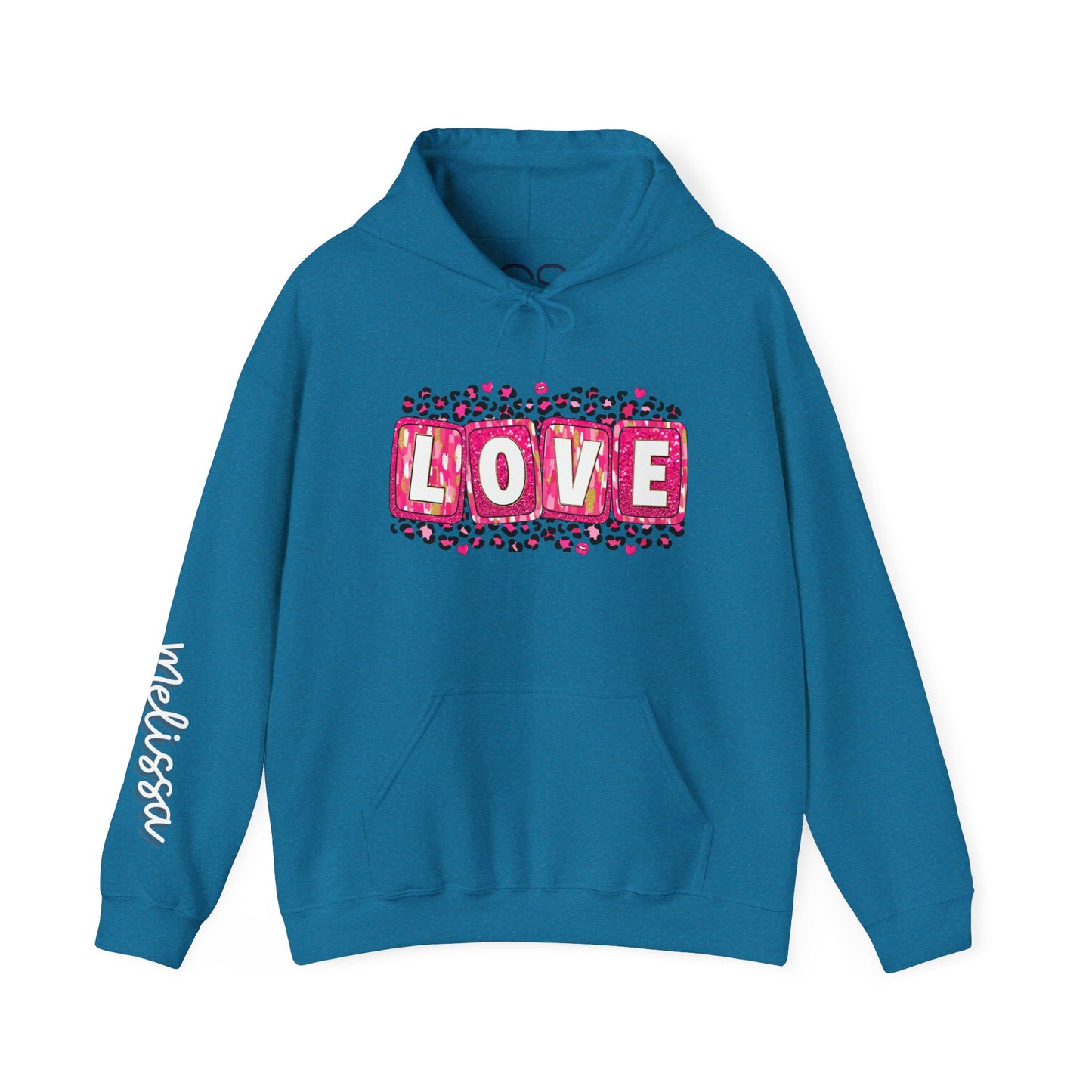 Personalized Love-Themed Hooded Sweatshirt