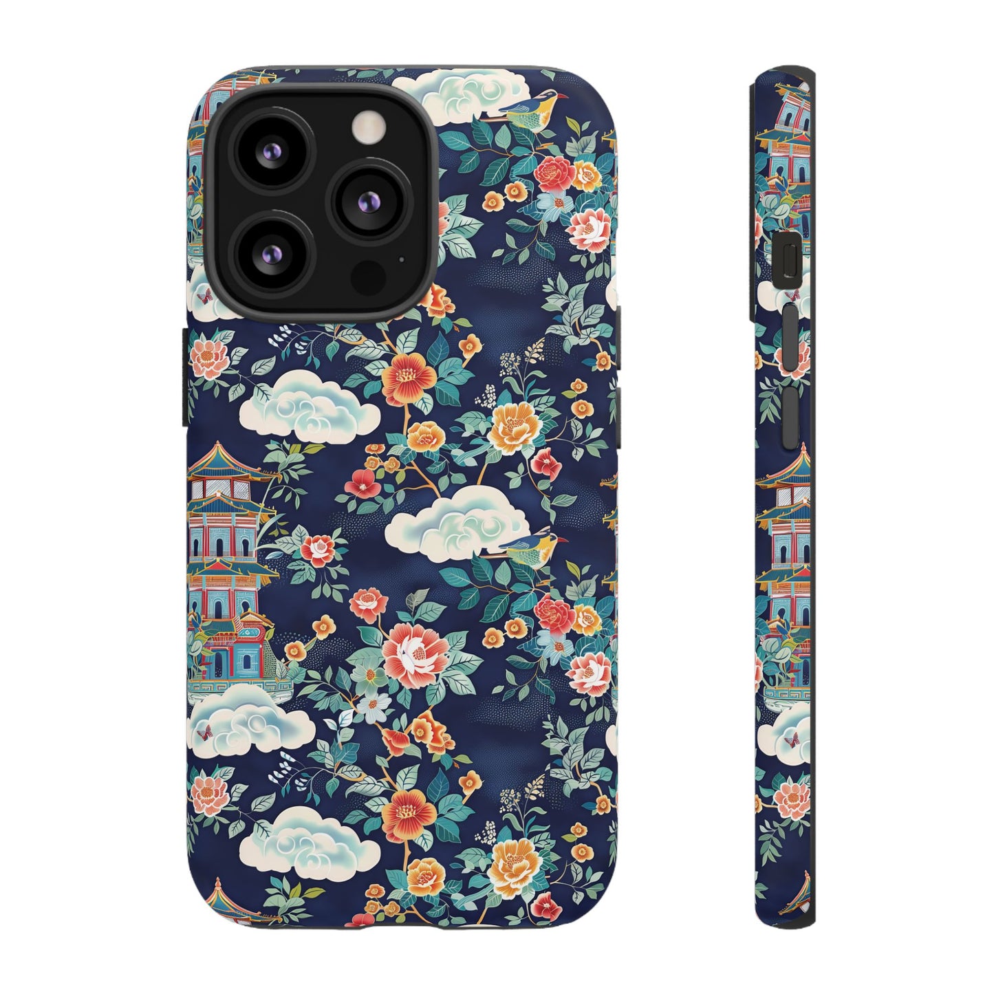 Enchanting Chinoiserie-Inspired Durable Phone Case