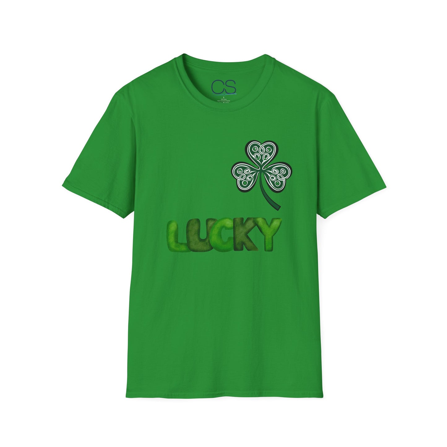 Double-Sided St. Patrick's Day Irish Shamrock Unisex Softstyle T-Shirt