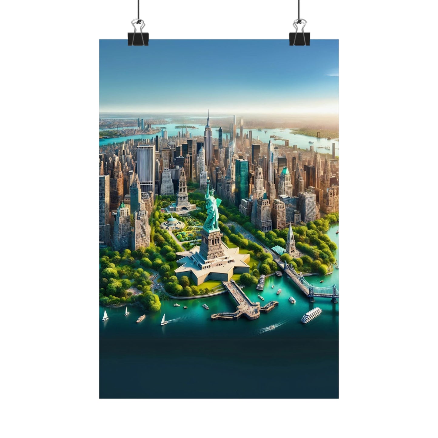 New York City Aerial View Poster