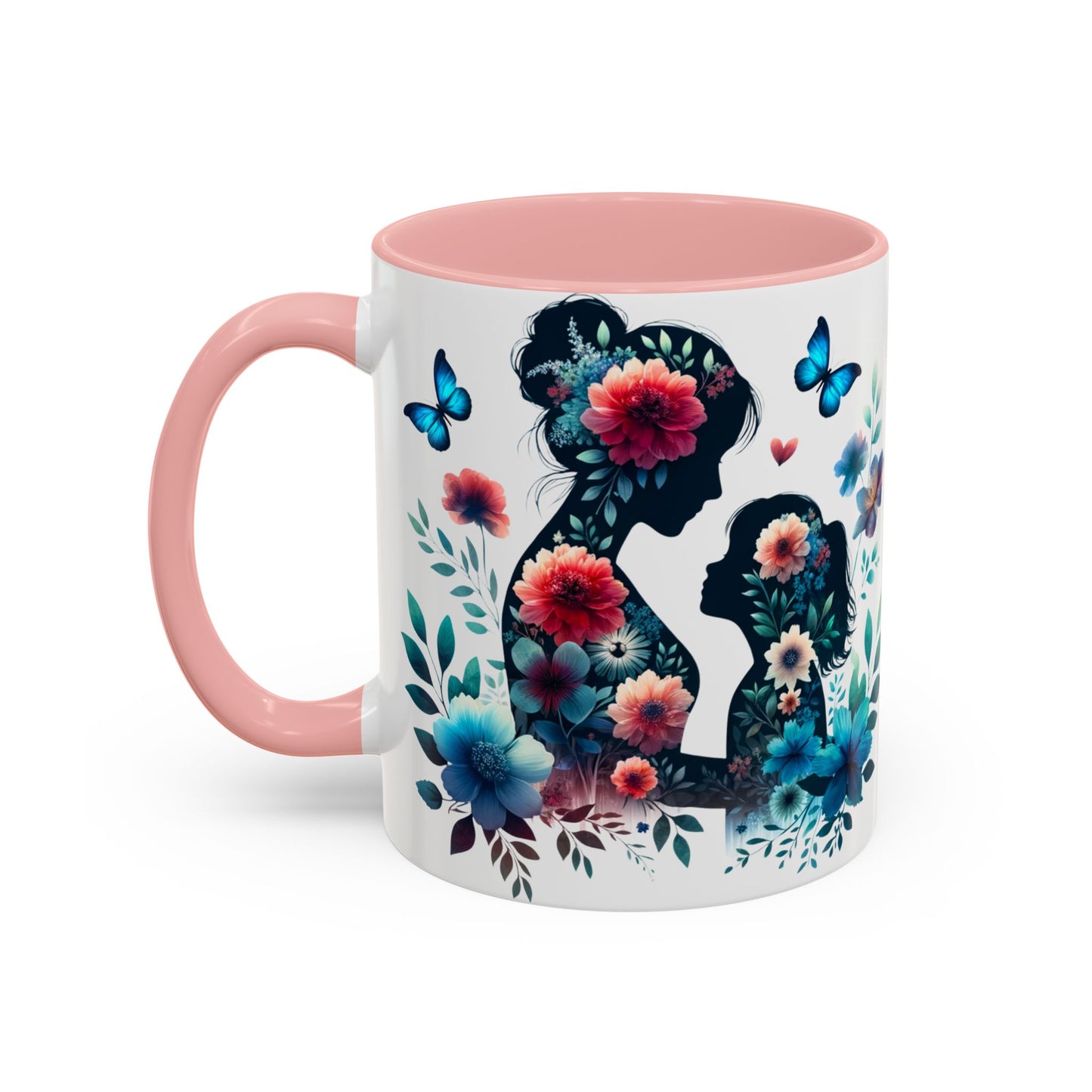 Mother & Child Floral Art Mug