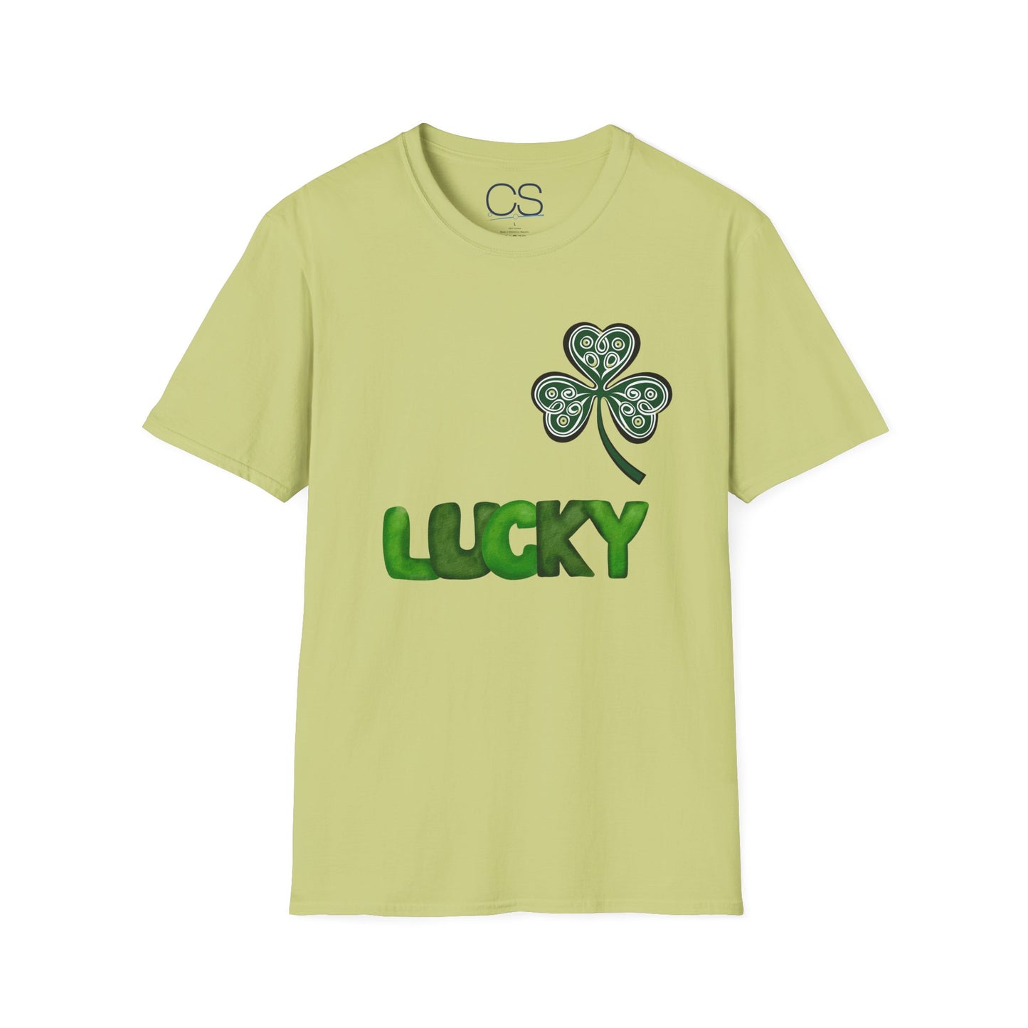 Double-Sided St. Patrick's Day Irish Shamrock Unisex Softstyle T-Shirt