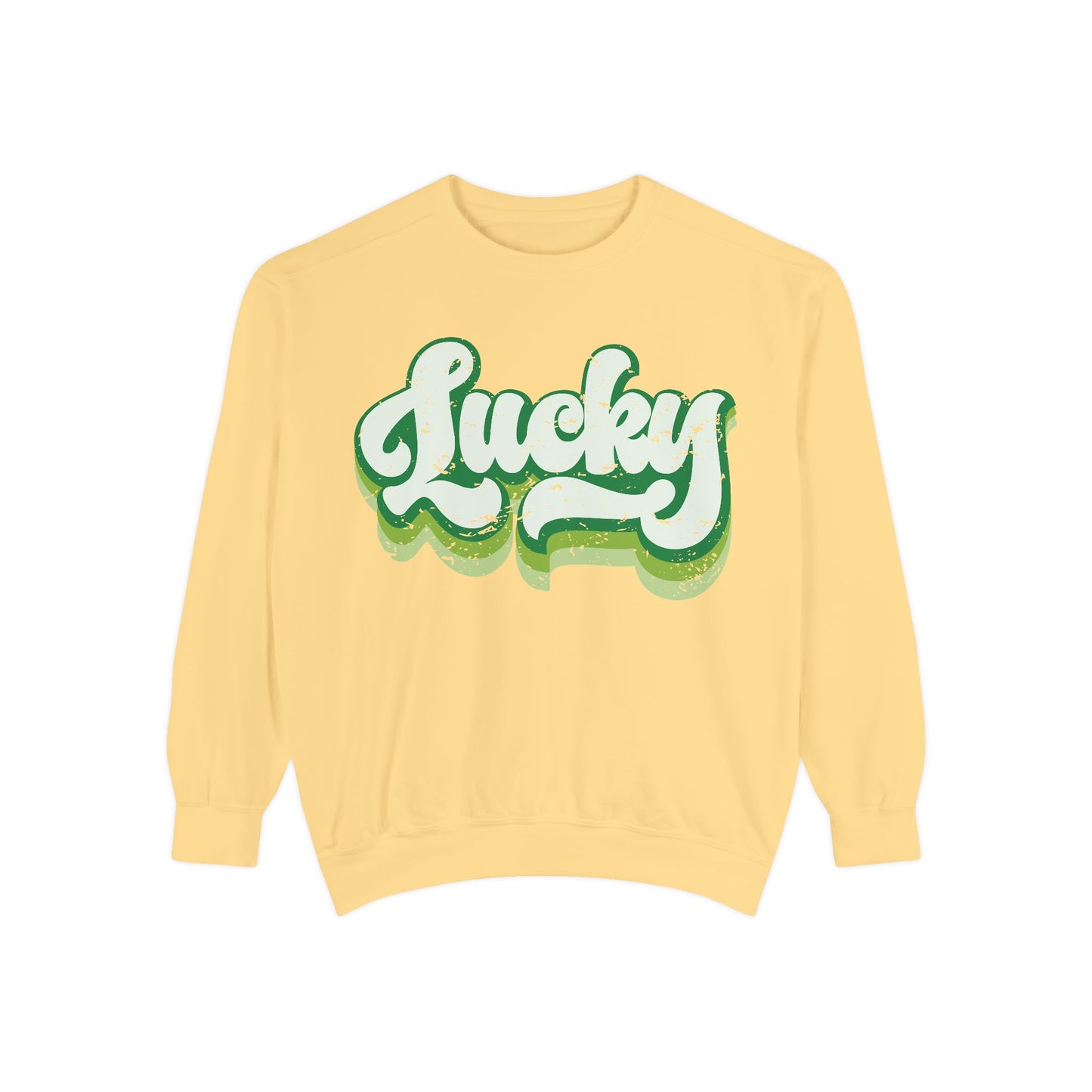 Retro Lucky Shamrock Sweatshirt - St. Patrick's Day Apparel
