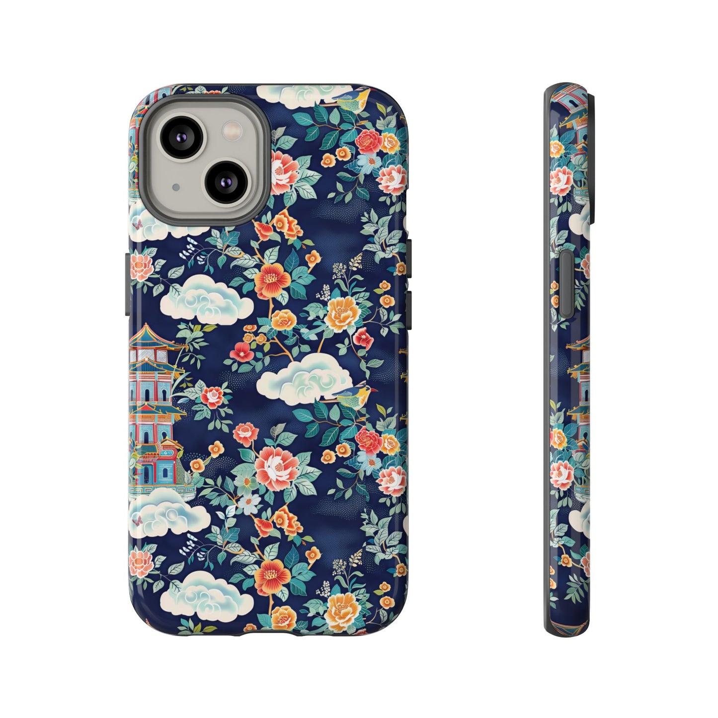 Enchanting Chinoiserie-Inspired Durable Phone Case