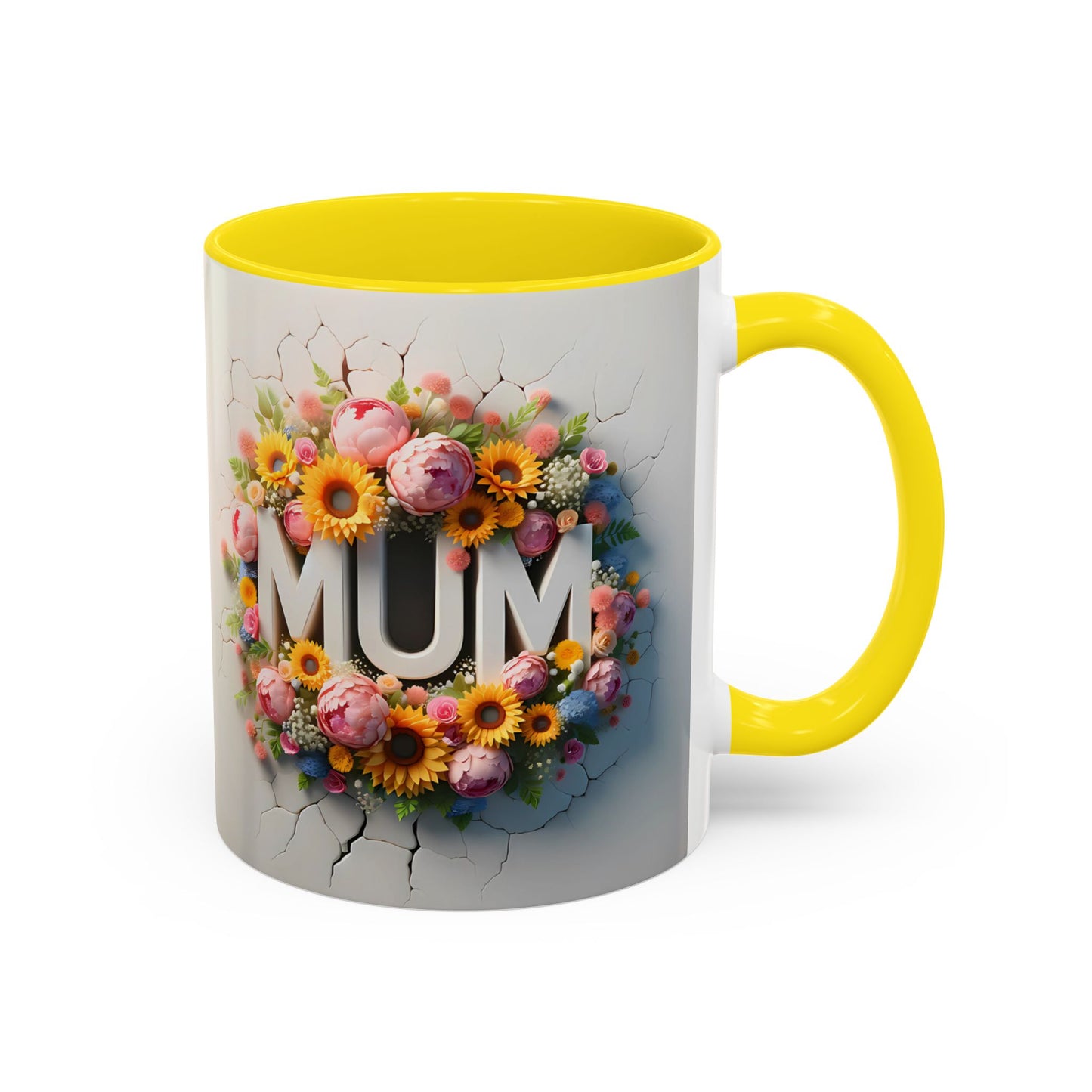 3D Floral LOVE/MUM Mugs - Mother's Day Gift