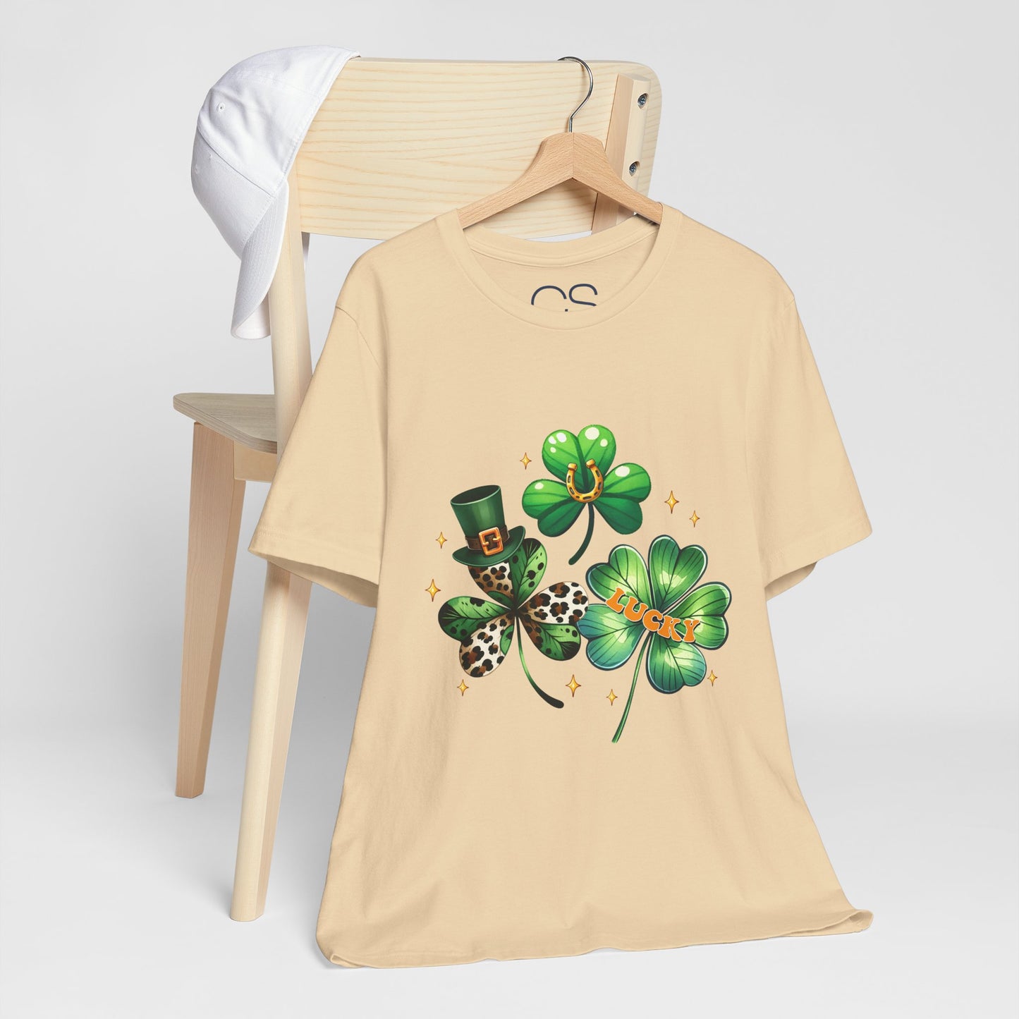 Shamrock Garden T-Shirt | Lucky Leopard Print Clover Tee | St. Patrick's Day Fashion Top