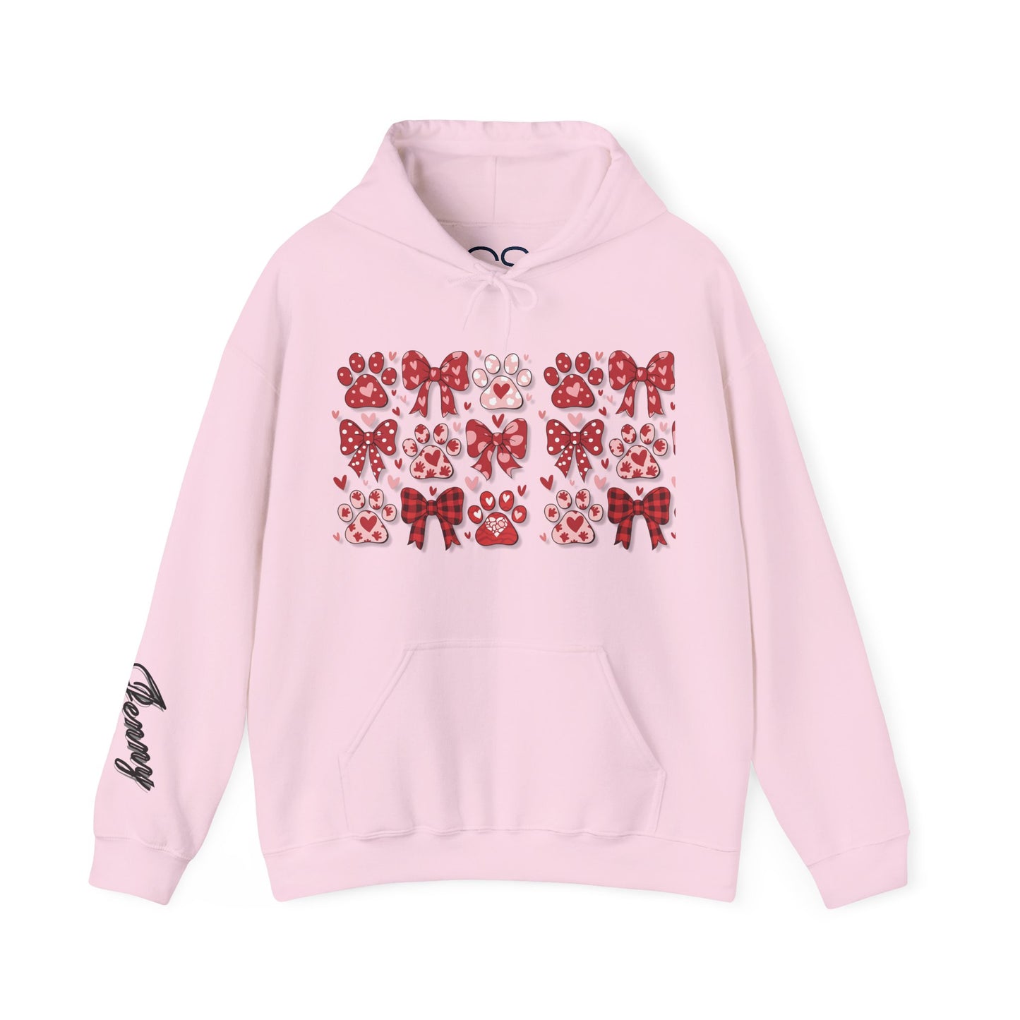 Personalized Valentine Coquette Hooded Sweatshirt