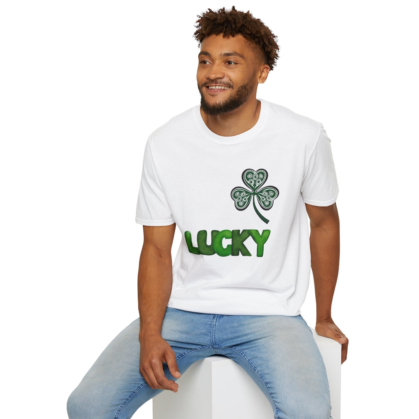 Double-Sided St. Patrick's Day Irish Shamrock Unisex Softstyle T-Shirt