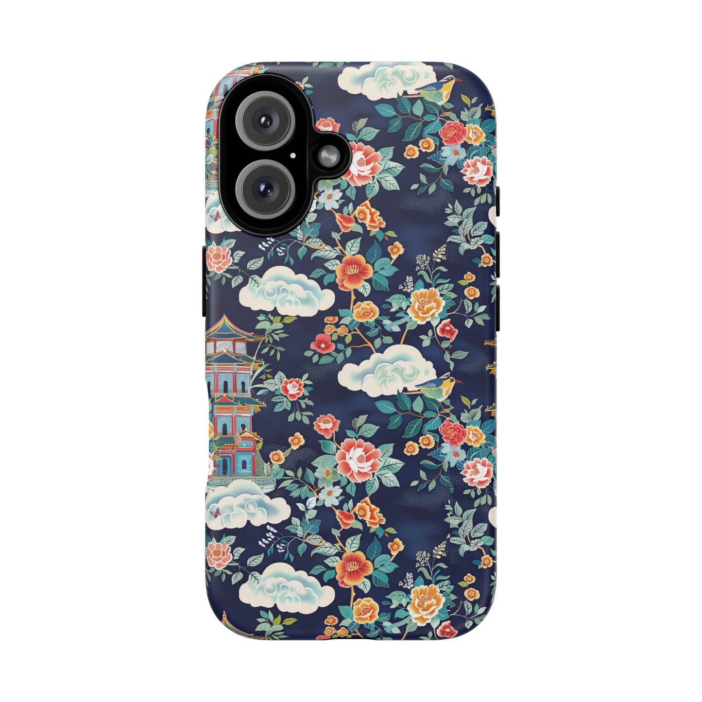 Enchanting Chinoiserie-Inspired Durable Phone Case