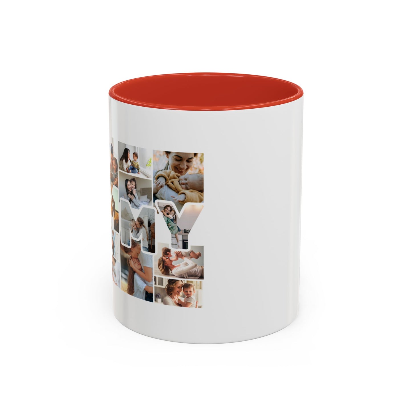 Personalized Mother's Day 'MOMMY' Text Photo Collage Mug