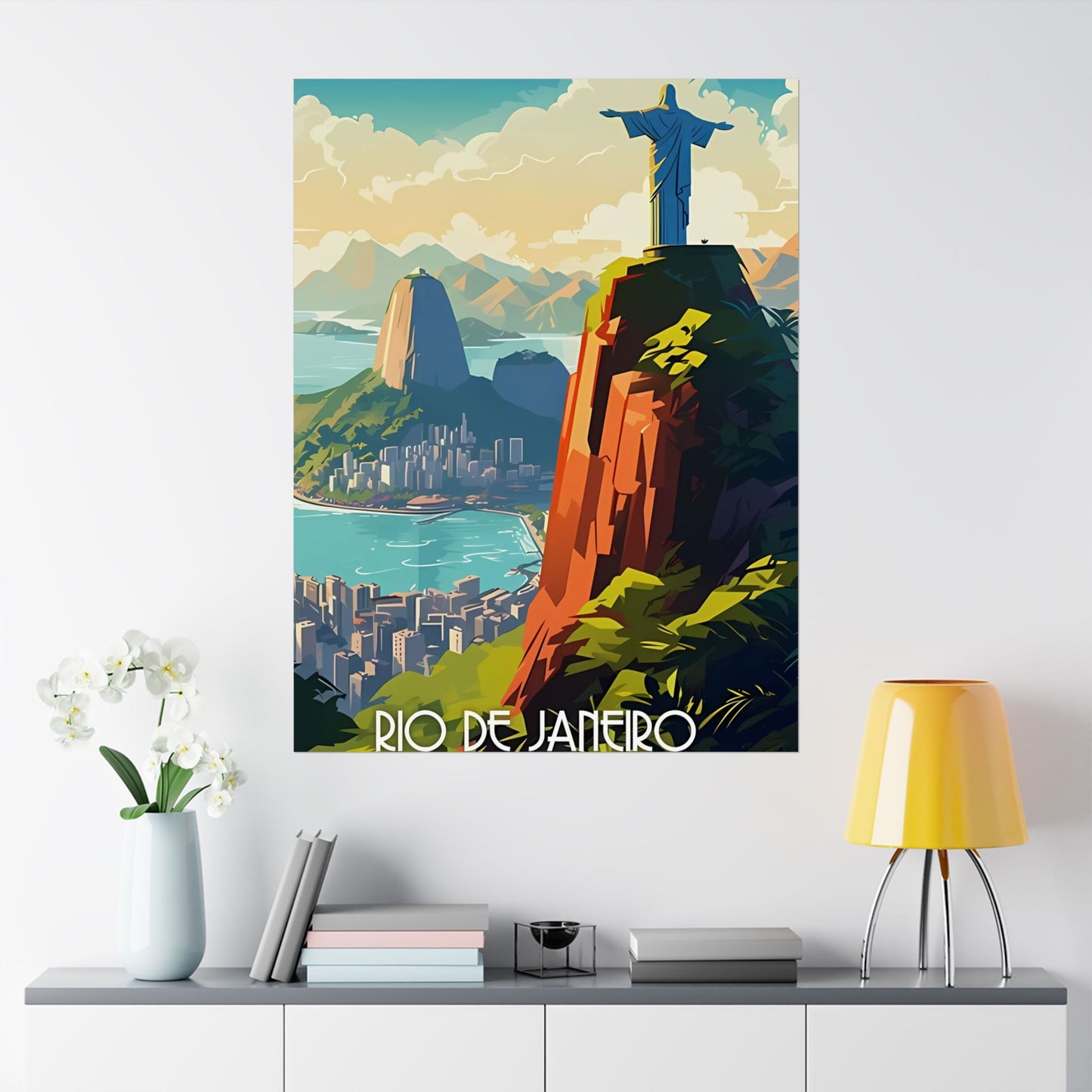 Rio de Janeiro Vintage Travel Poster