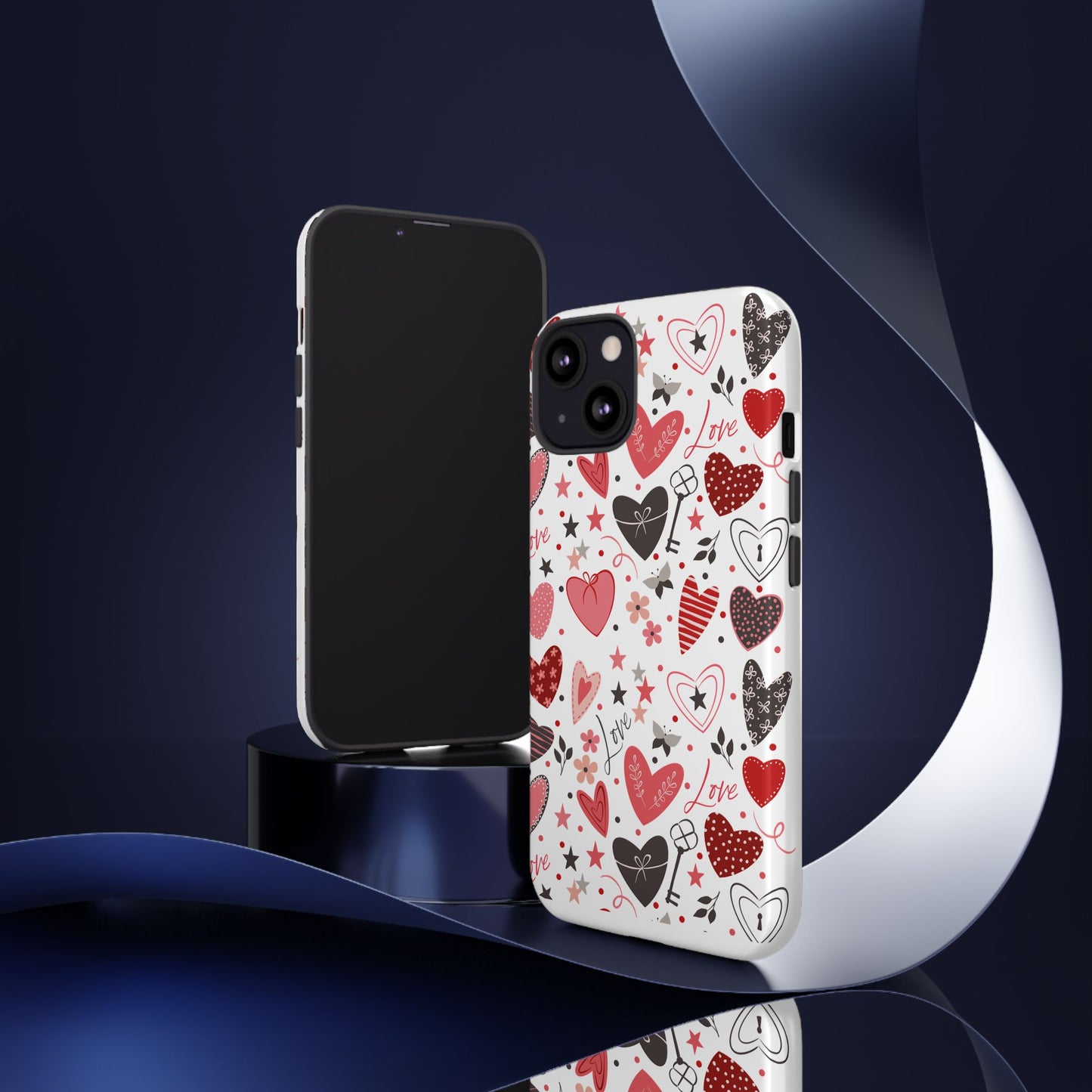 Heart Patterned Durable Phone Case