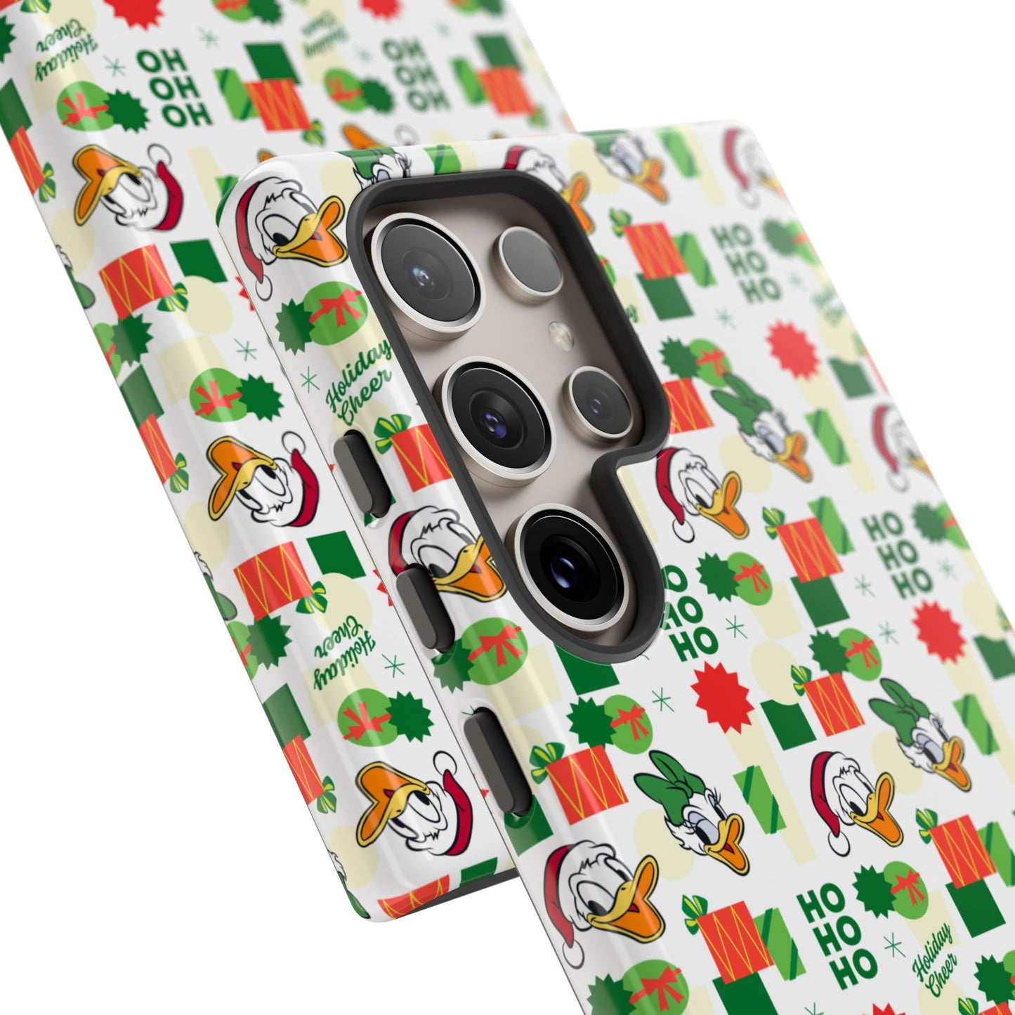 Disney Donald Duck and Daisy Christmas-Themed Durable Phone Case