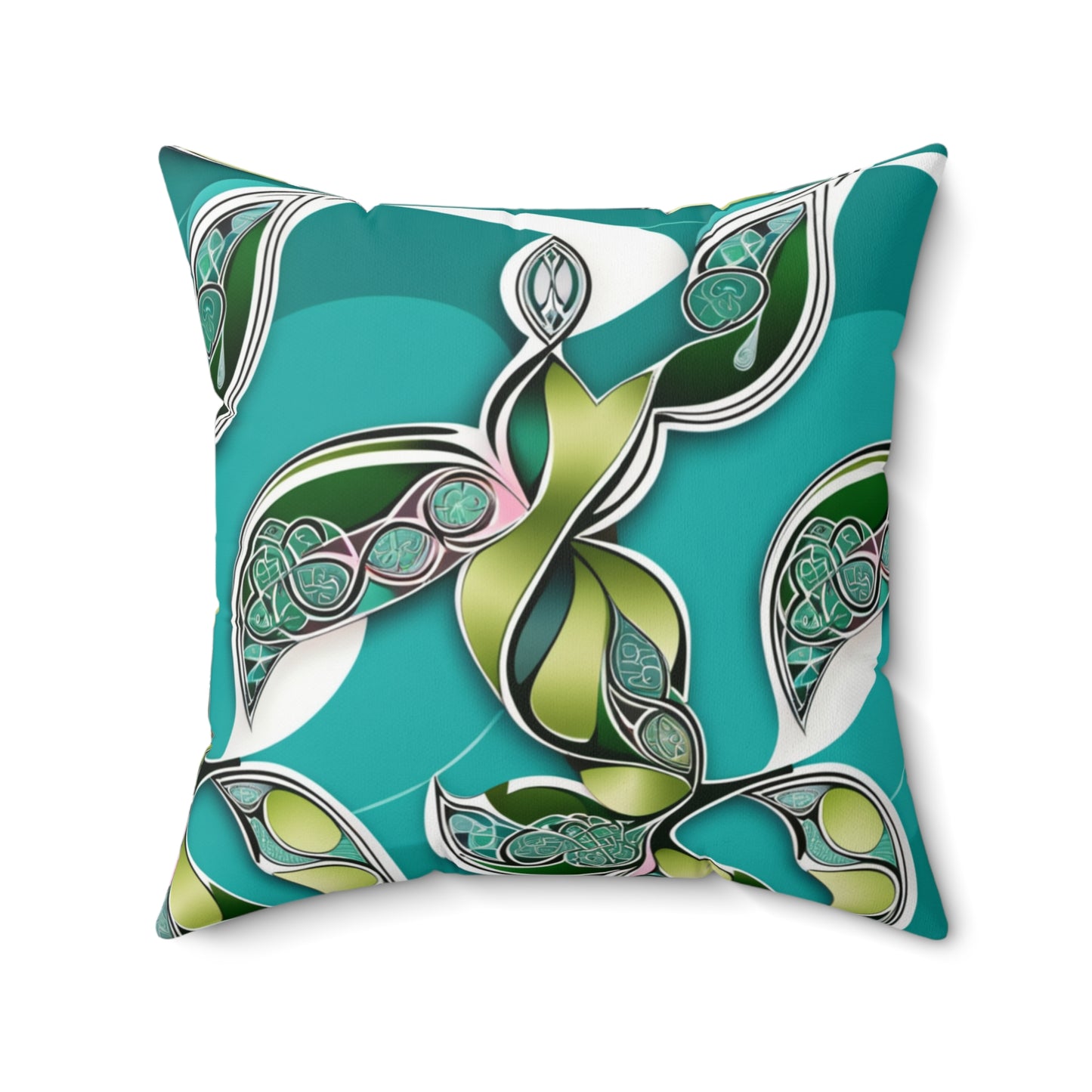 Celtic Knot Shamrock Pillow - St. Patrick's Day Decor