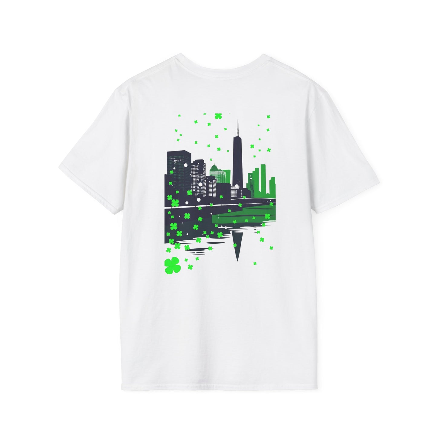 Double-Sided St. Patrick's Day Irish Shamrock Unisex Softstyle T-Shirt