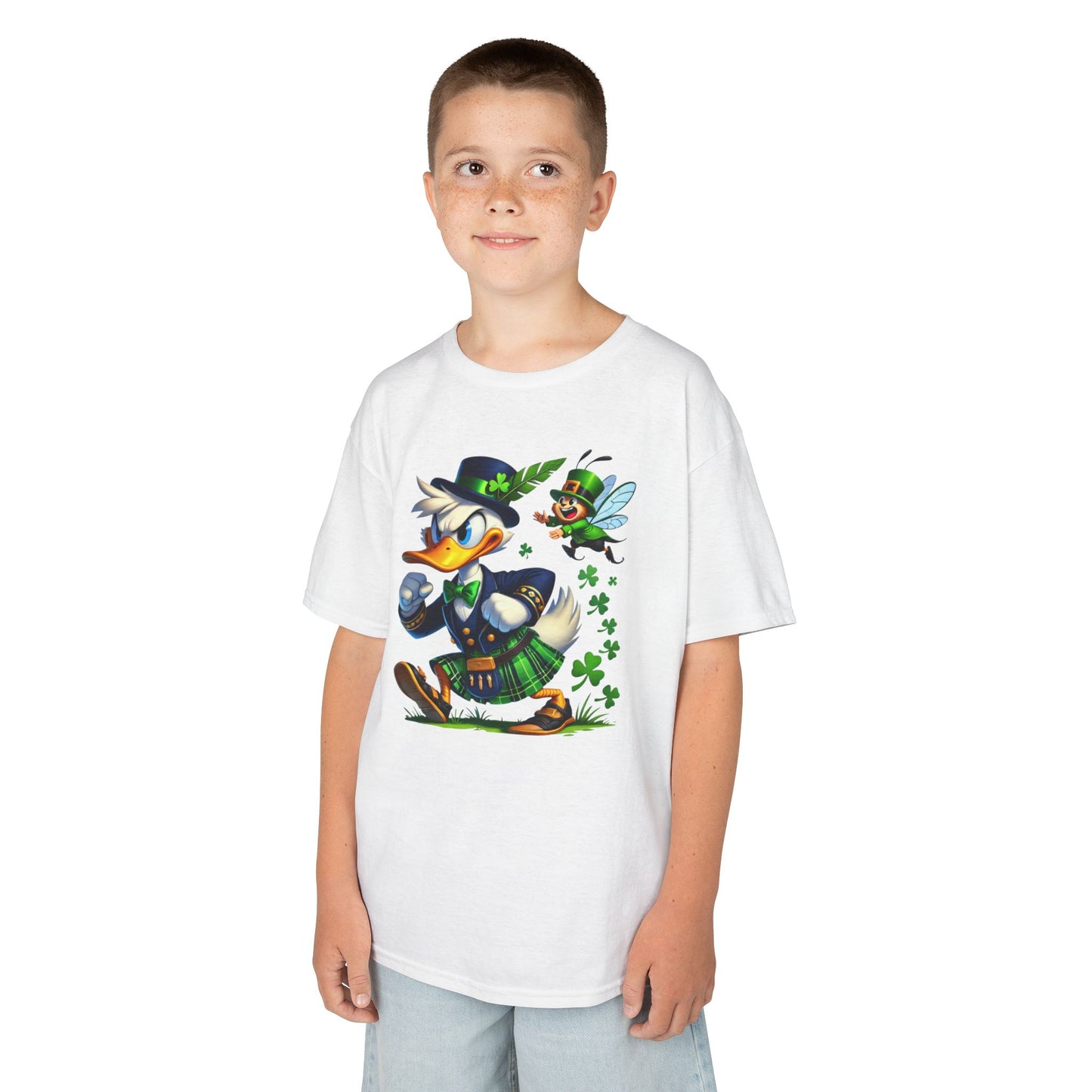 Disney Donald Duck St. Patrick's Day Kids Heavy Cotton T-Shirt