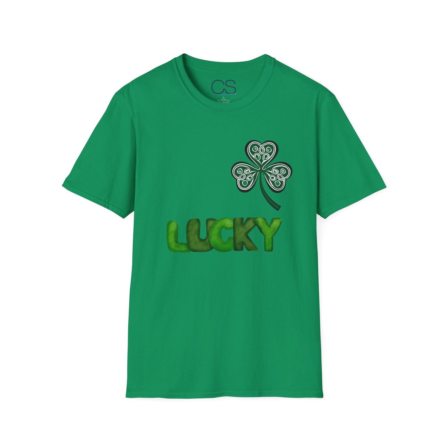 Double-Sided St. Patrick's Day Irish Shamrock Unisex Softstyle T-Shirt