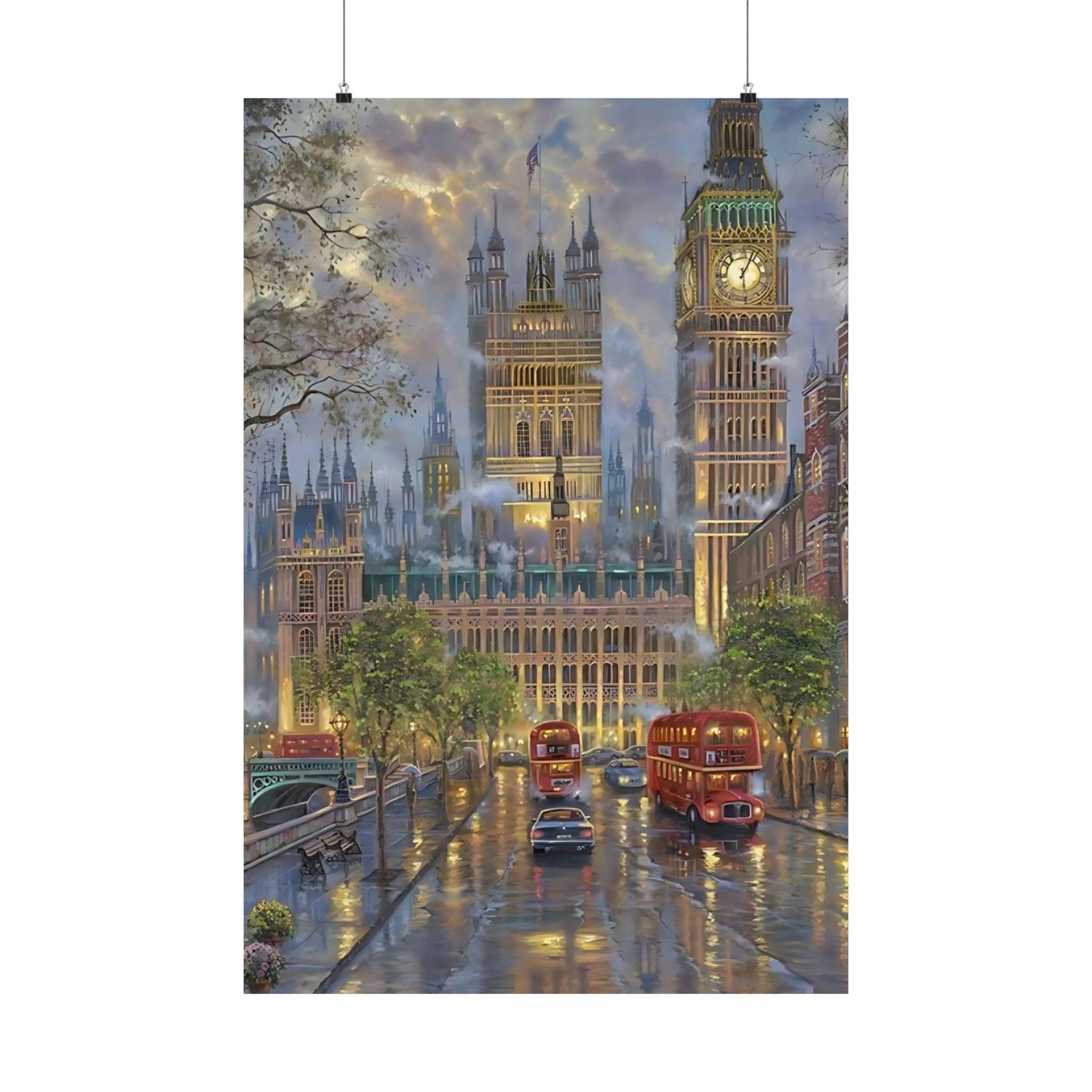 London Fog Matte Vertical Poster