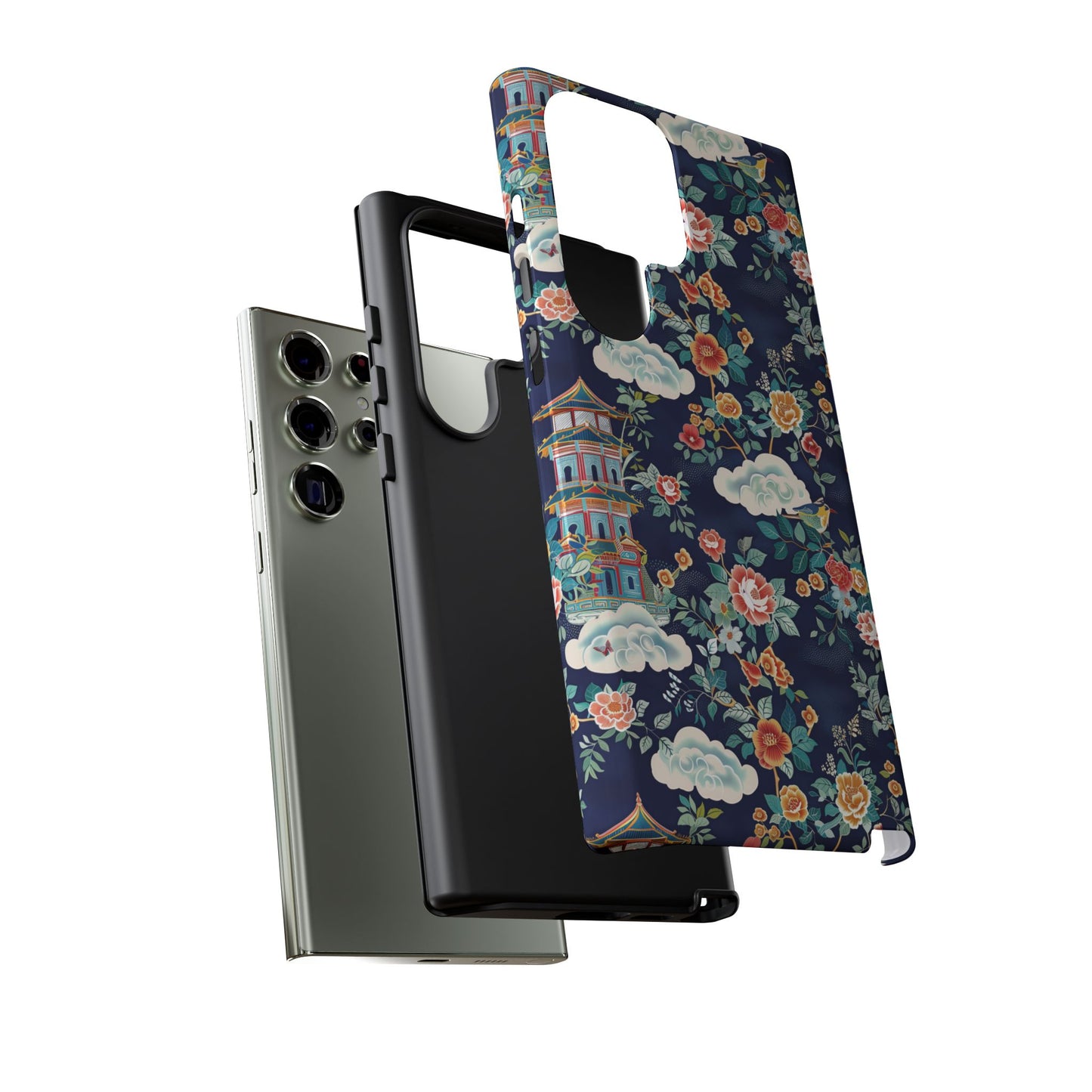 Enchanting Chinoiserie-Inspired Durable Phone Case