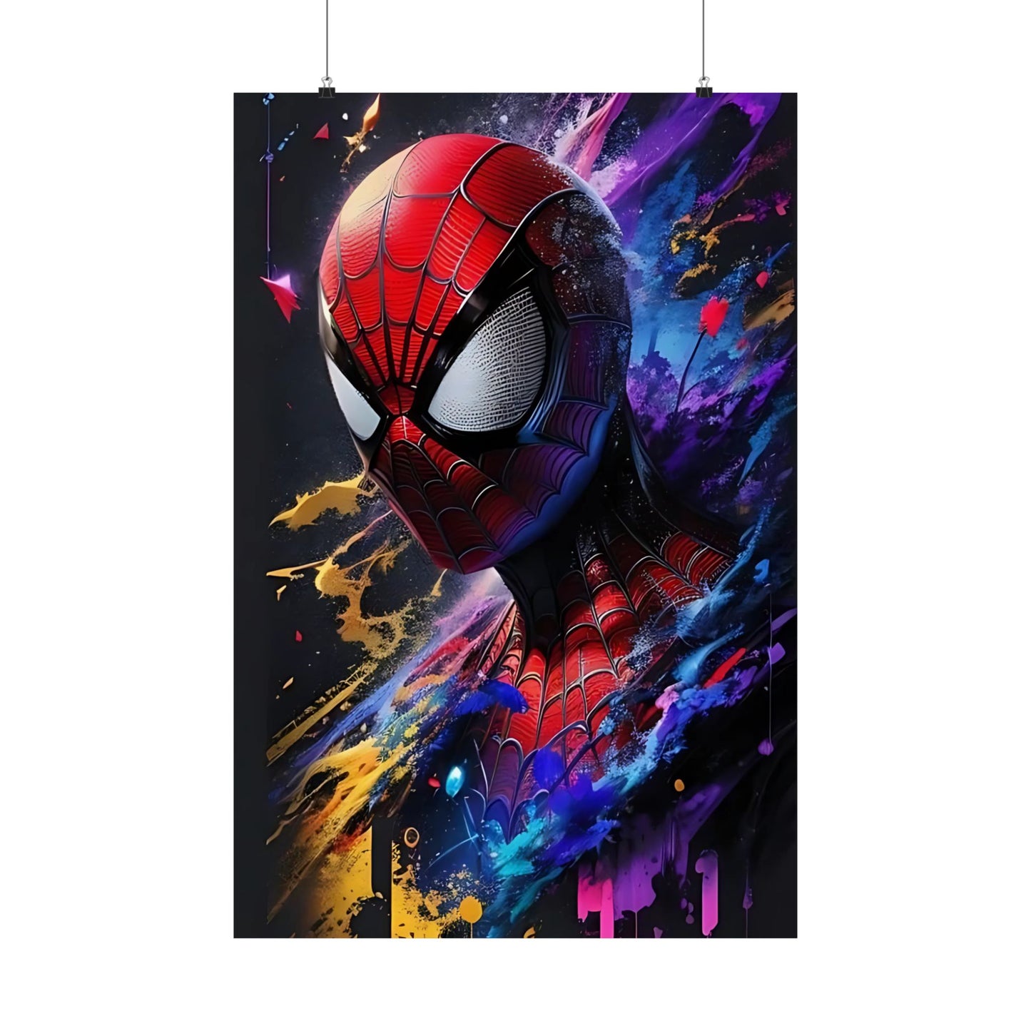 Spider-Hero Cosmic Art Poster