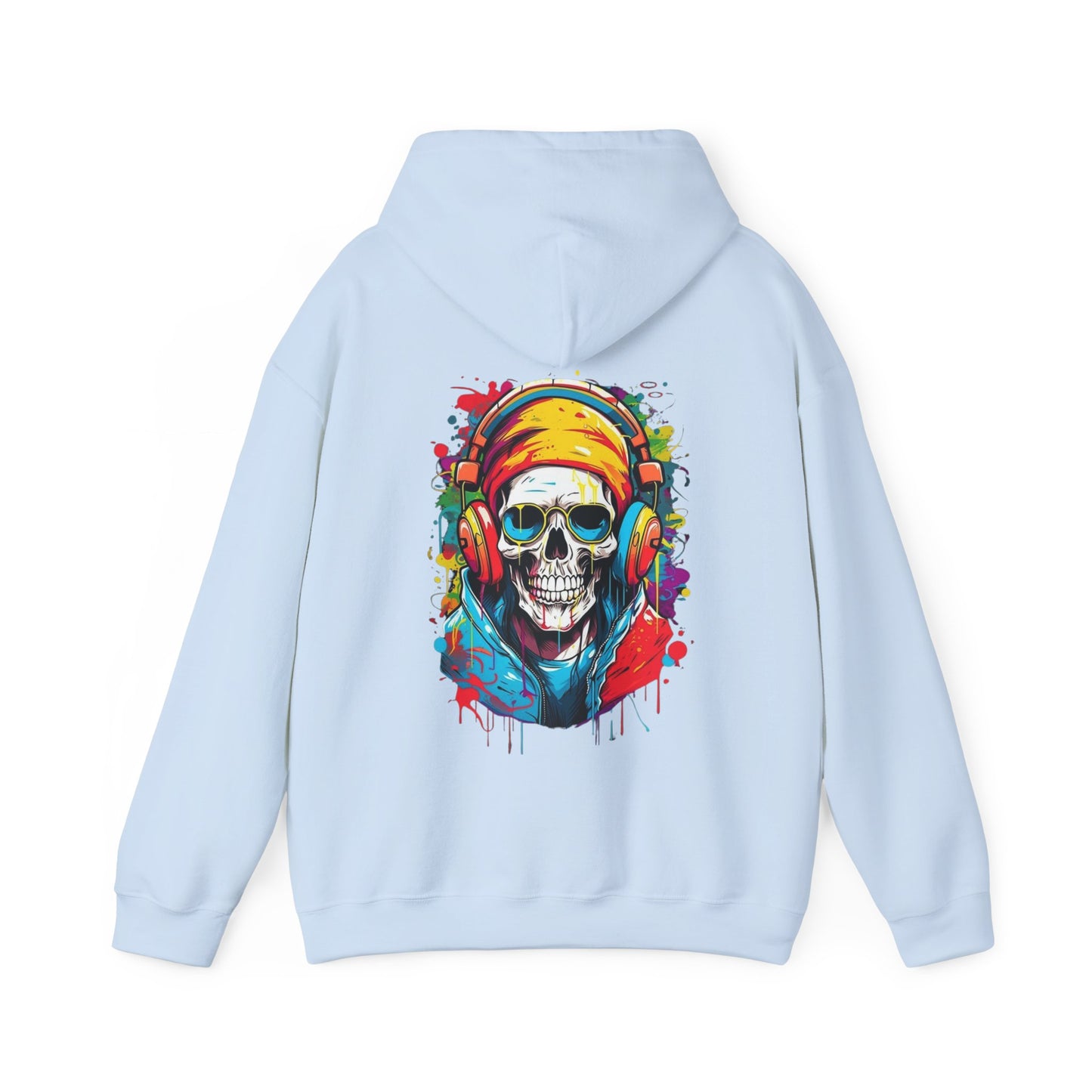 Vivid Gamer Skull Hooded Sweatshirt