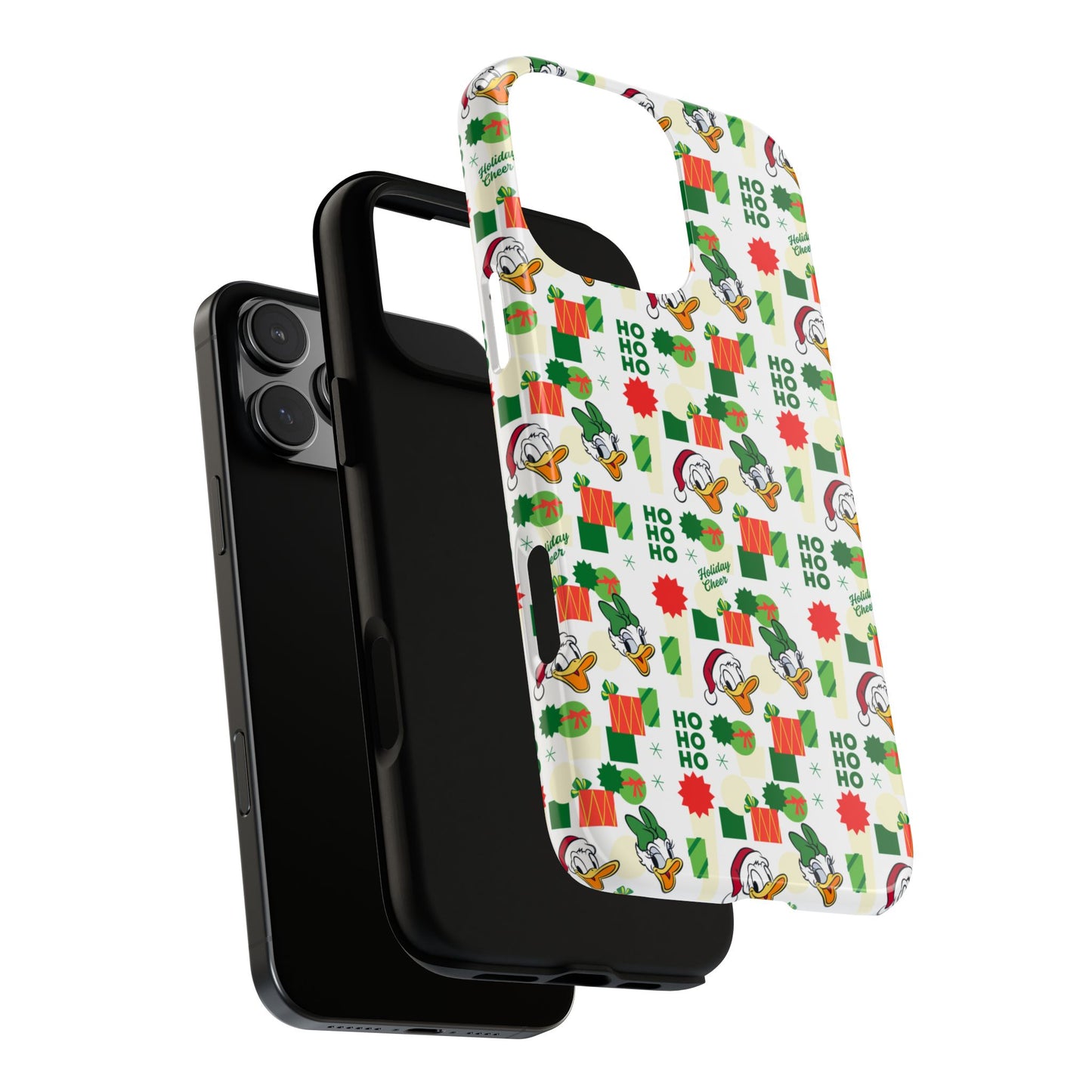 Disney Donald Duck and Daisy Christmas-Themed Durable Phone Case