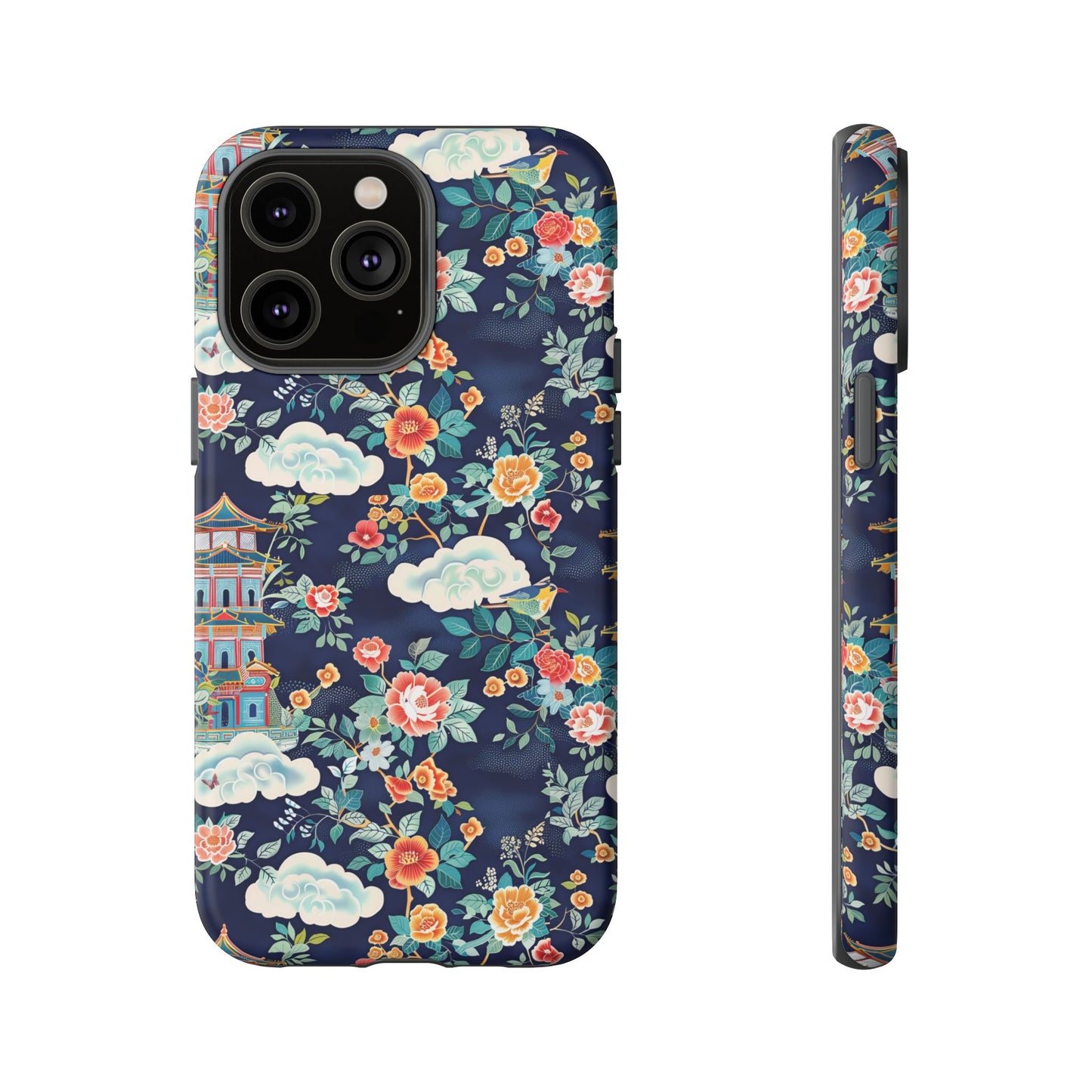 Enchanting Chinoiserie-Inspired Durable Phone Case