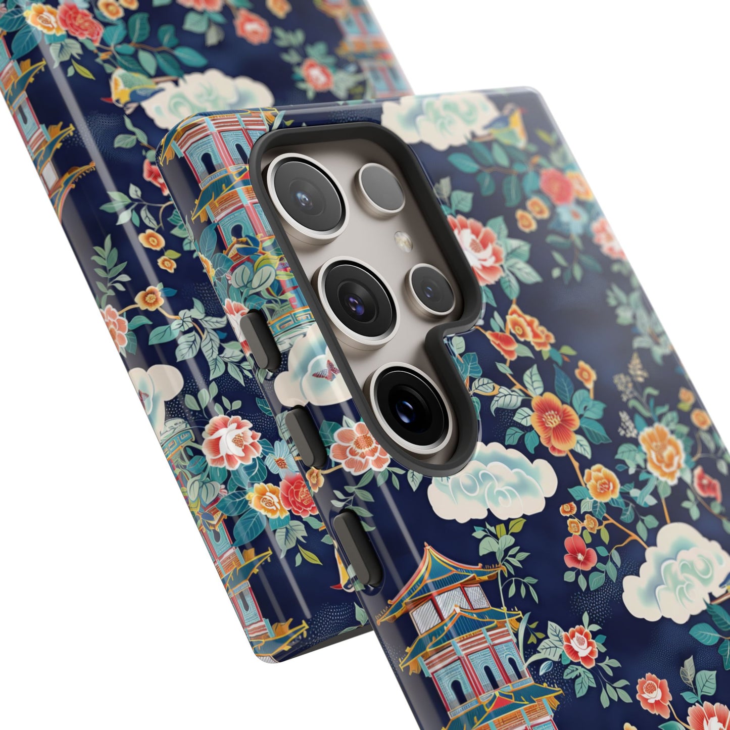 Enchanting Chinoiserie-Inspired Durable Phone Case