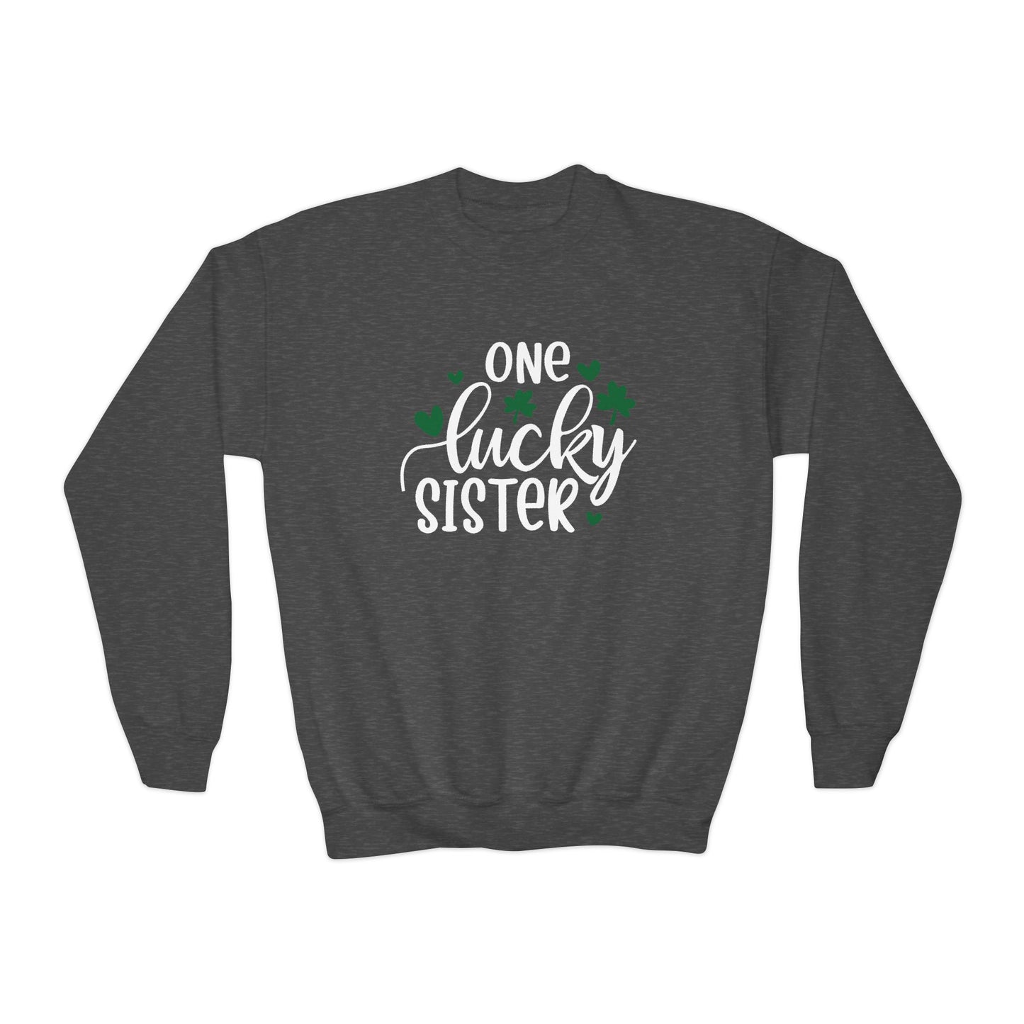 One Lucky Sister St. Patrick's Day Kids Sweatshirt - With Bundle