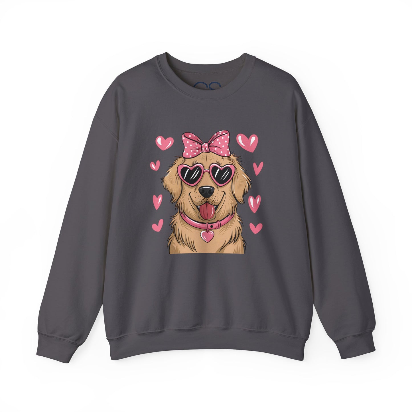 Valentine's Day Dog Crewneck Sweatshirt
