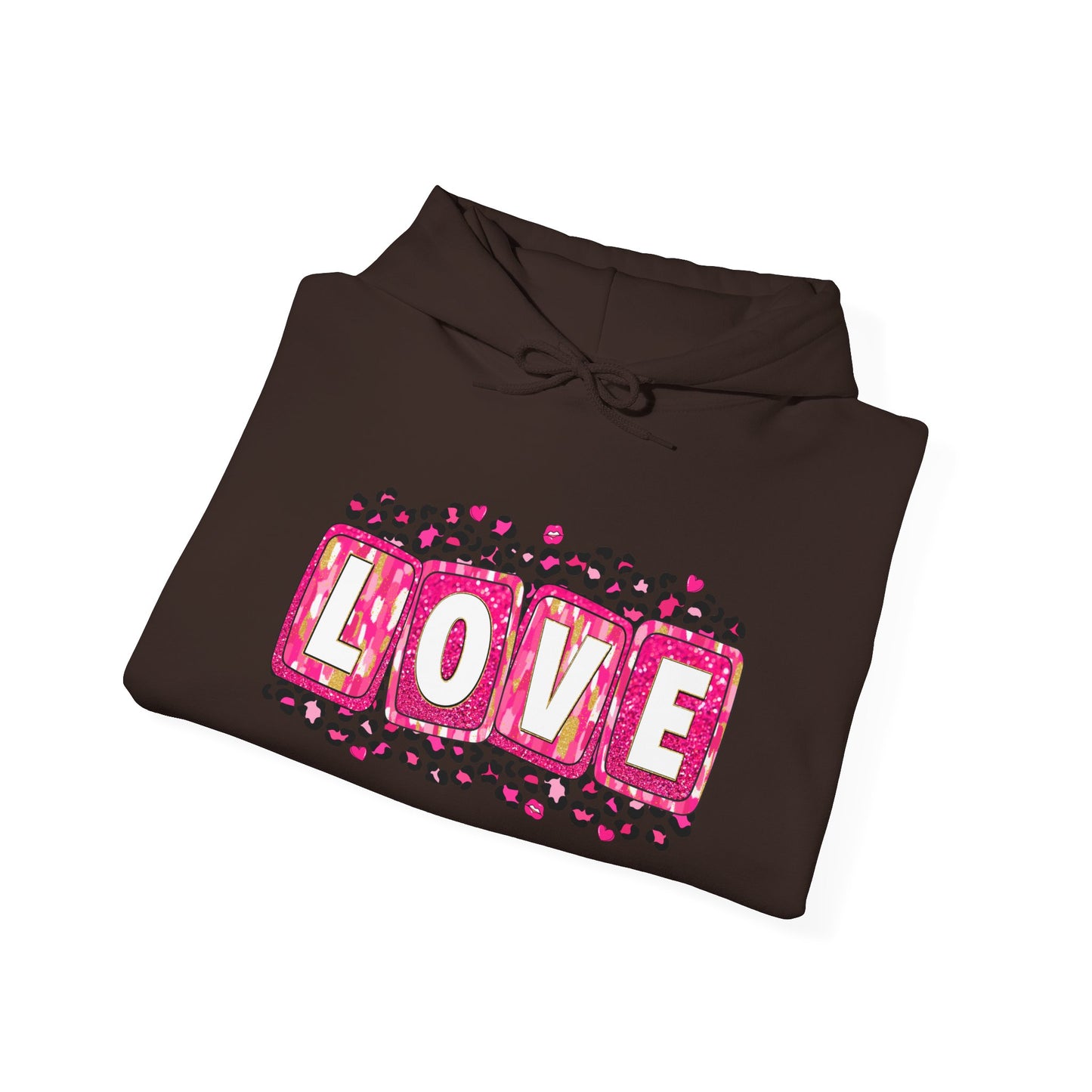 Personalized Love-Themed Hooded Sweatshirt