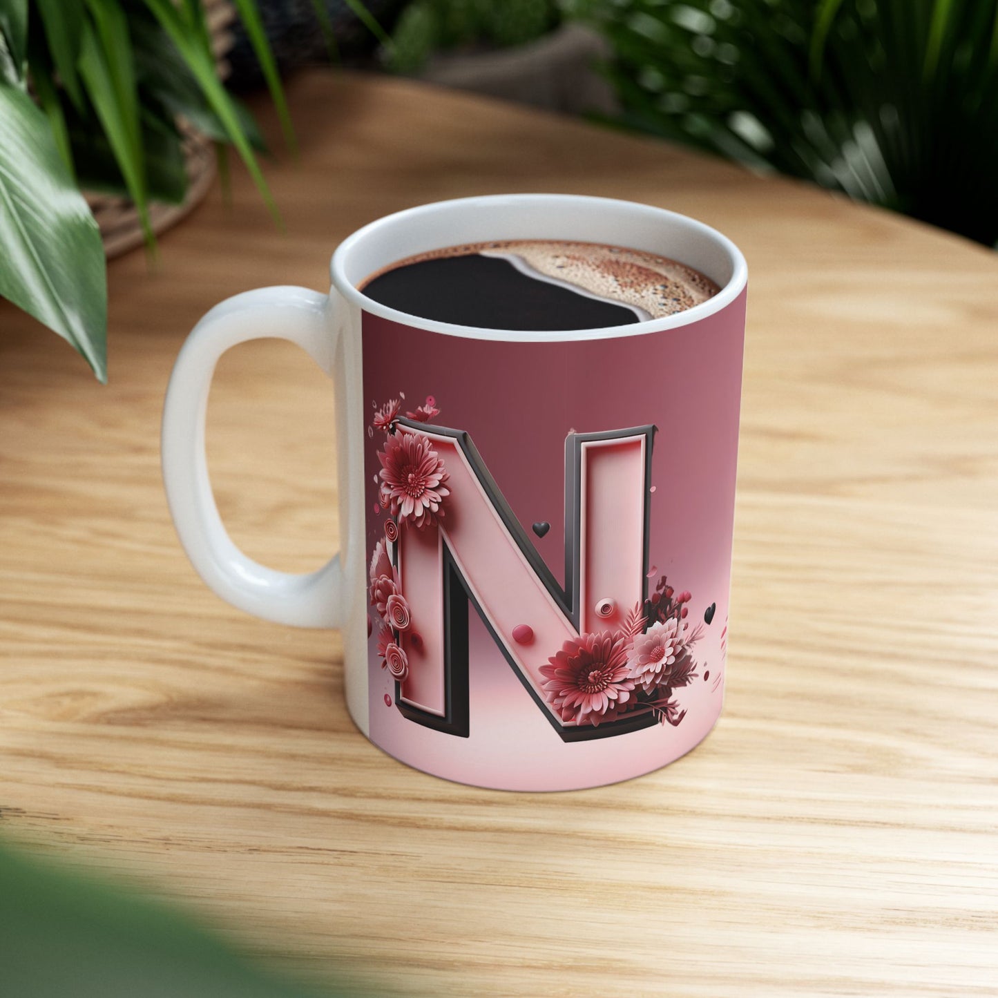 Personalized Valentine's Day Mug with Couple's Initials