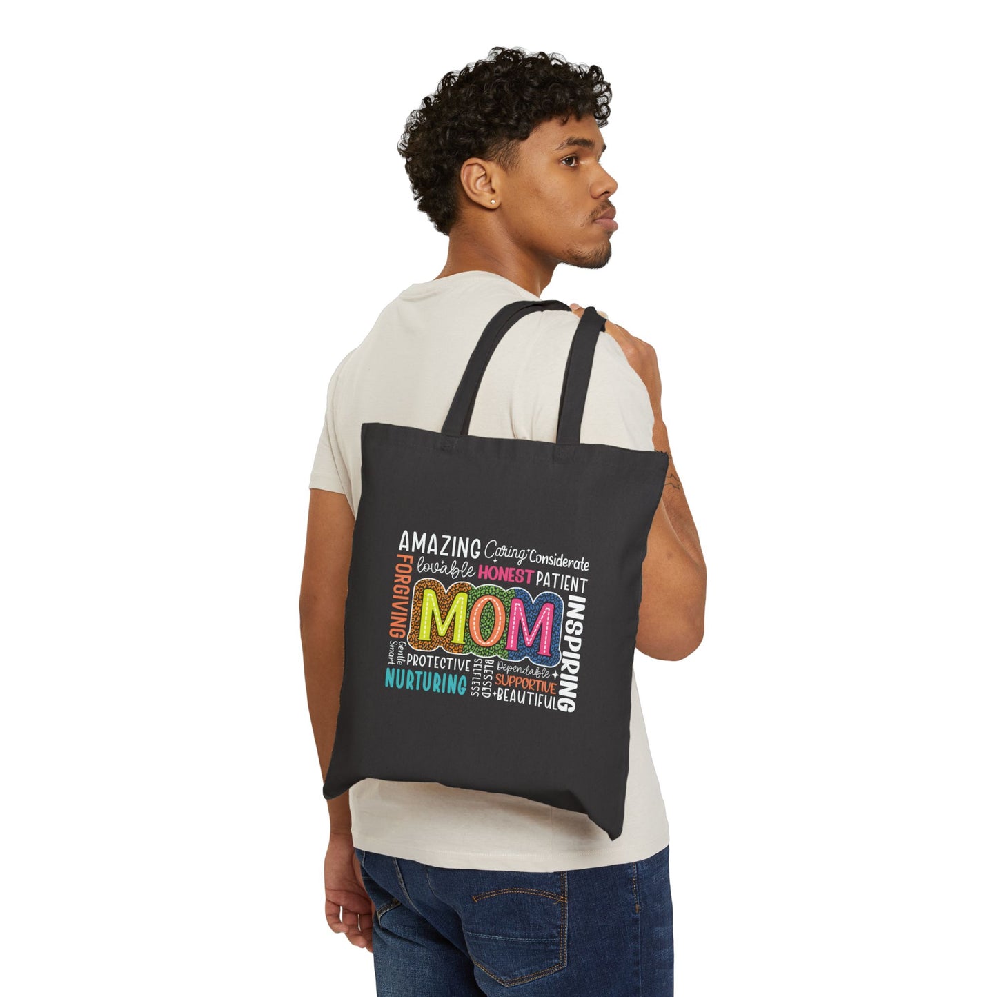 Mom Word Cloud Tote Bag