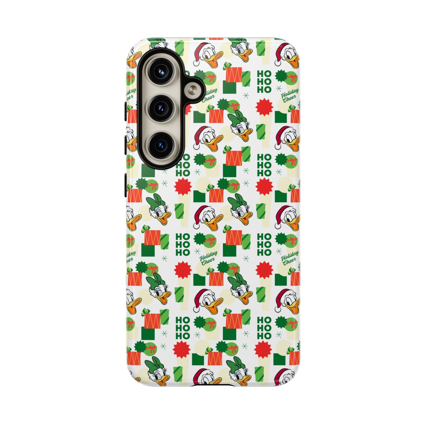 Disney Donald Duck and Daisy Christmas-Themed Durable Phone Case