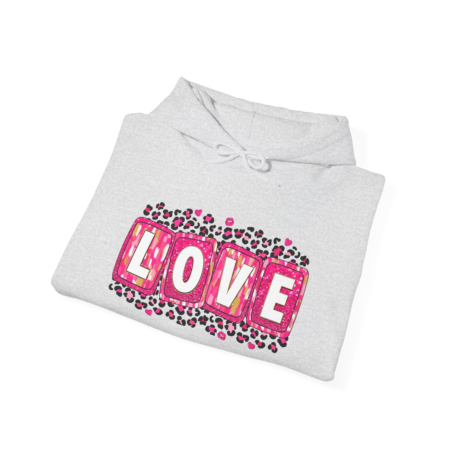 Personalized Love-Themed Hooded Sweatshirt