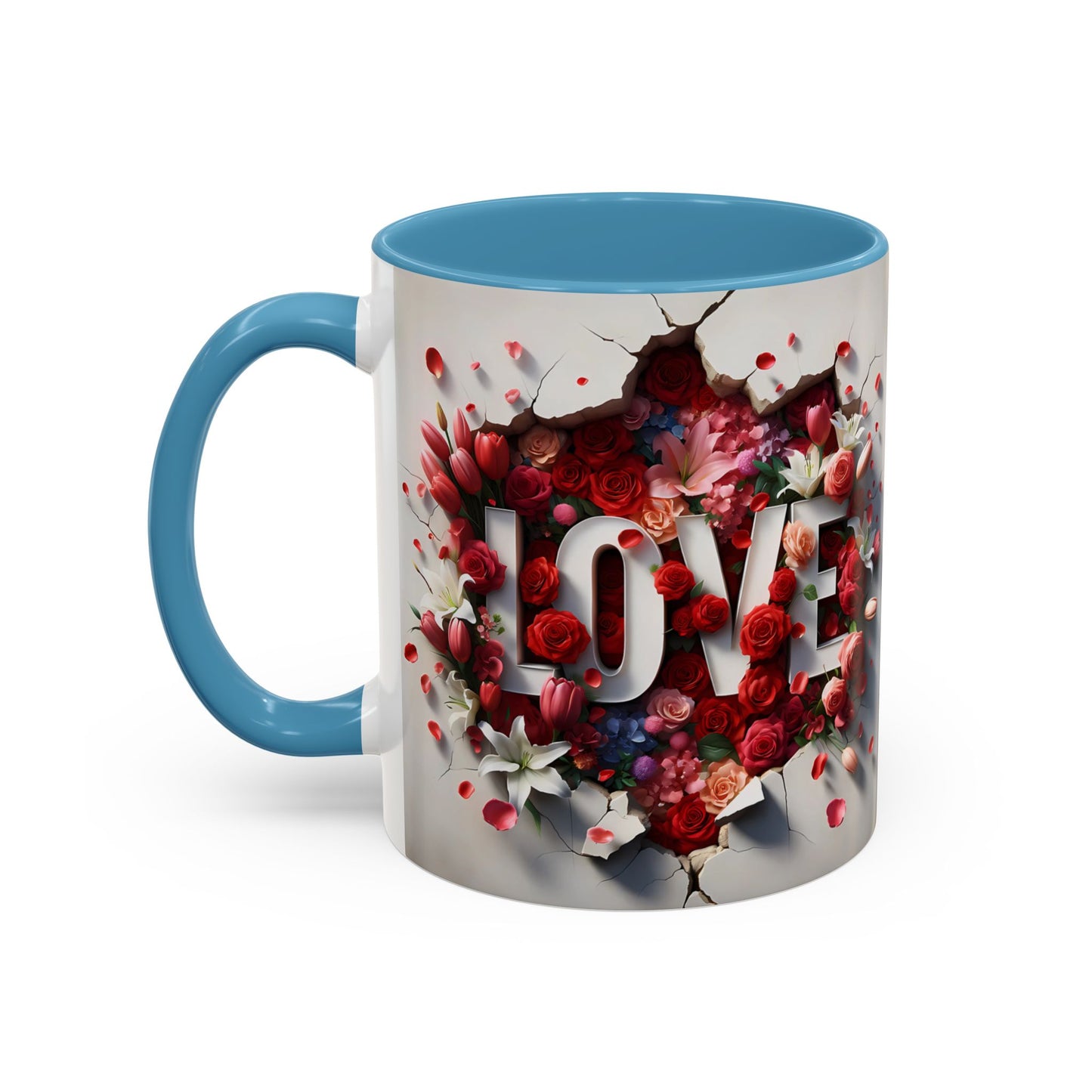 3D Floral LOVE/MUM Mugs - Mother's Day Gift