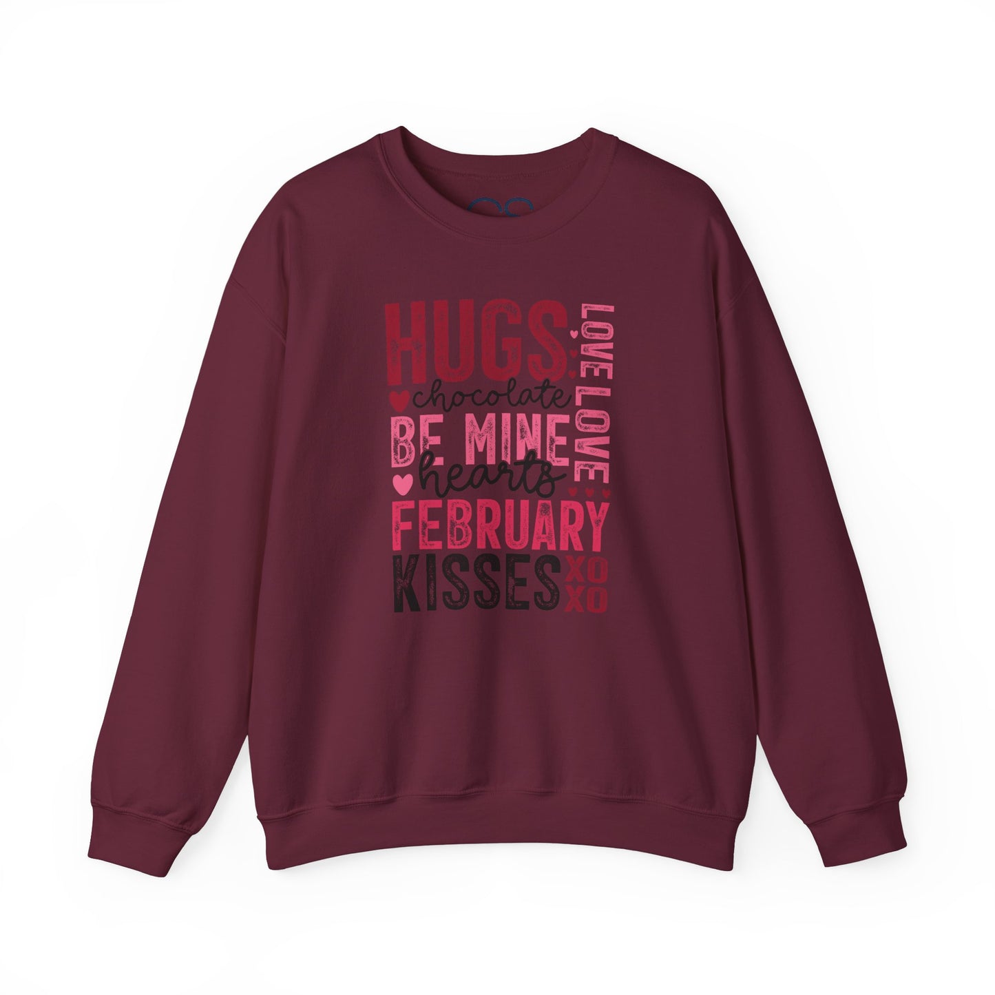 Cozy and Romantic Typography Crewneck Sweatshirt