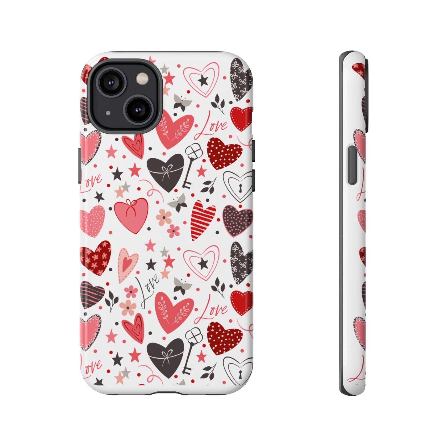 Heart Patterned Durable Phone Case